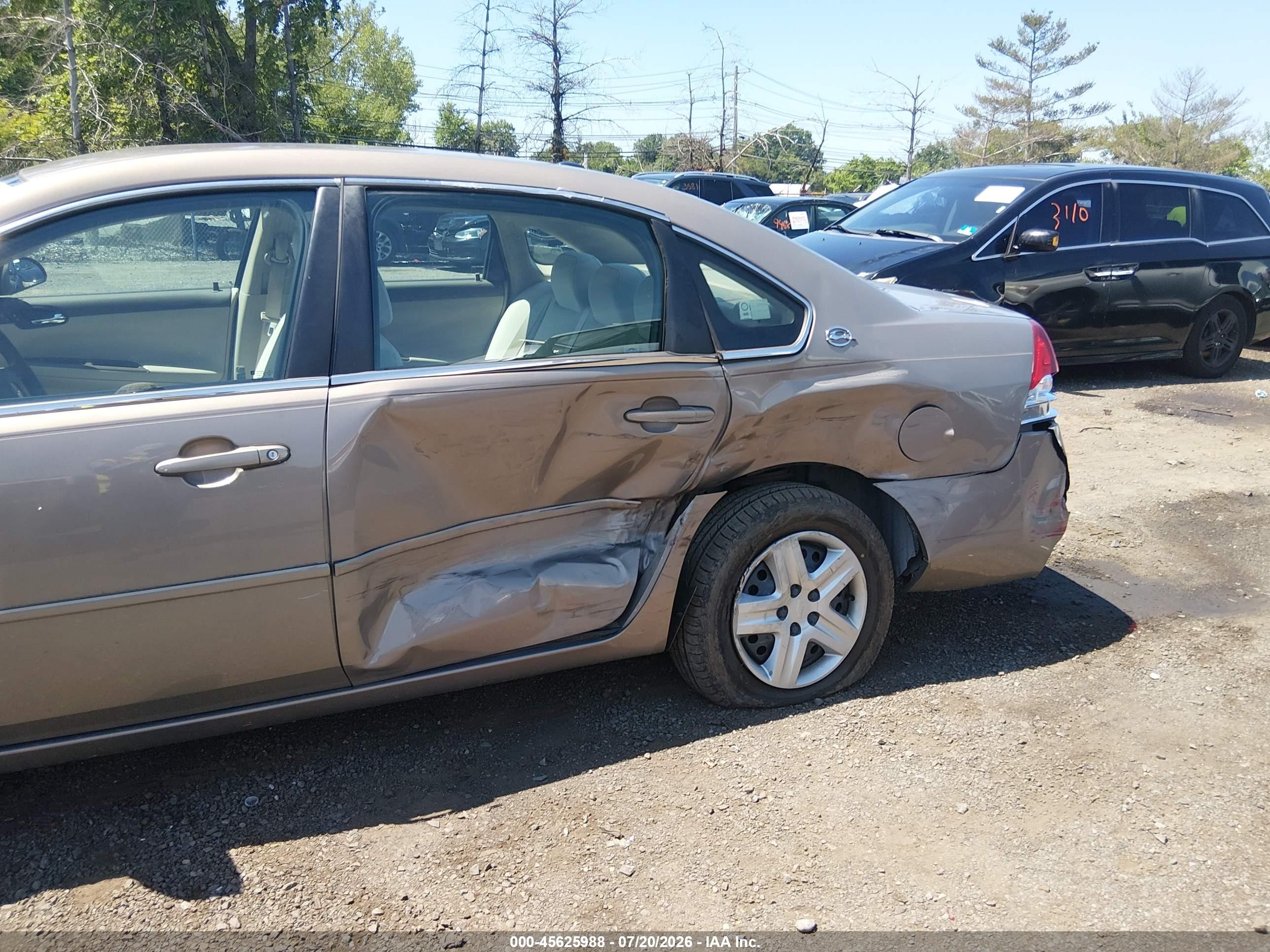 2006 Chevrolet Impala Lt Beige vin: 2G1WT58K469279903