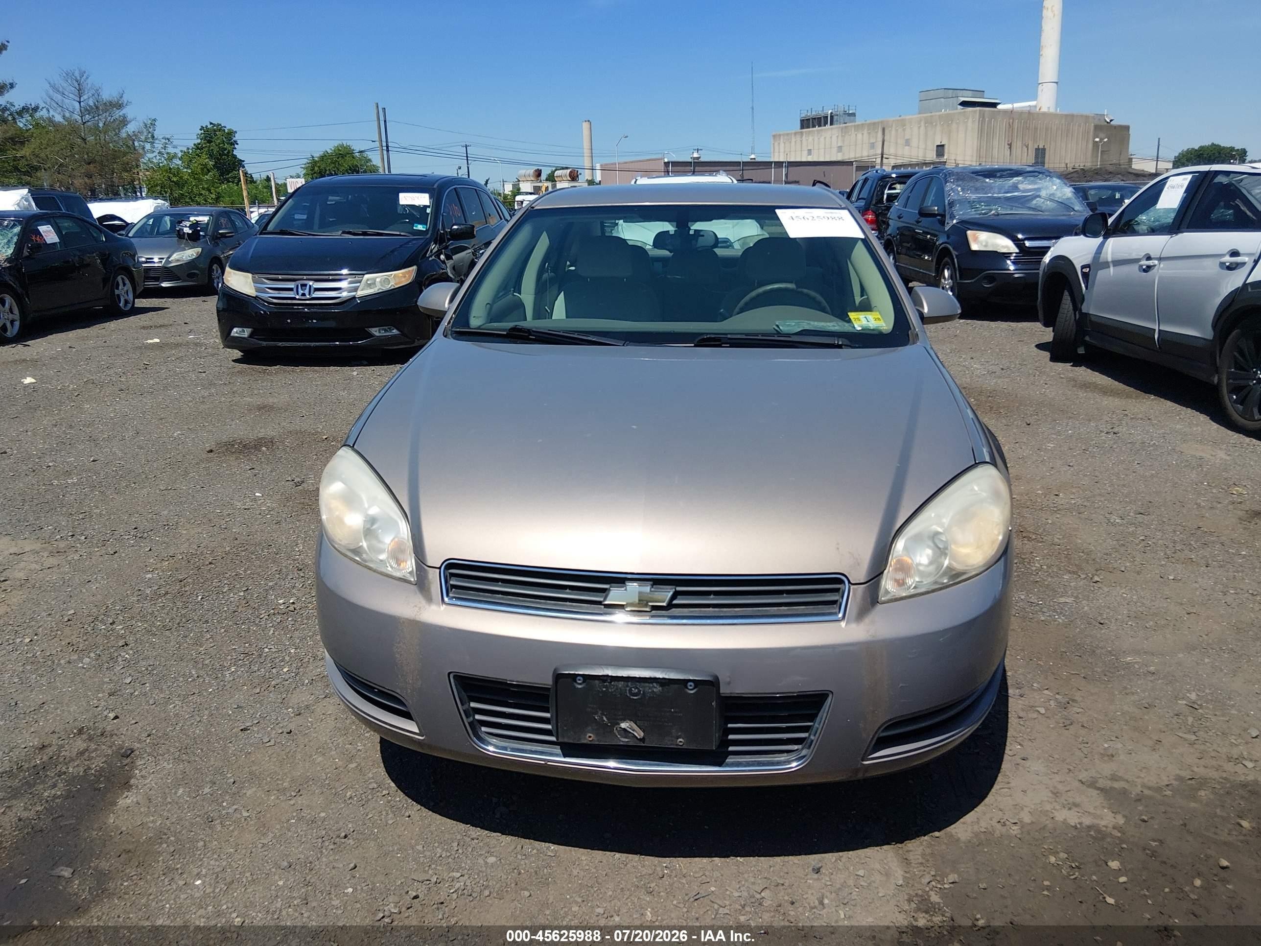 2006 Chevrolet Impala Lt Beige vin: 2G1WT58K469279903