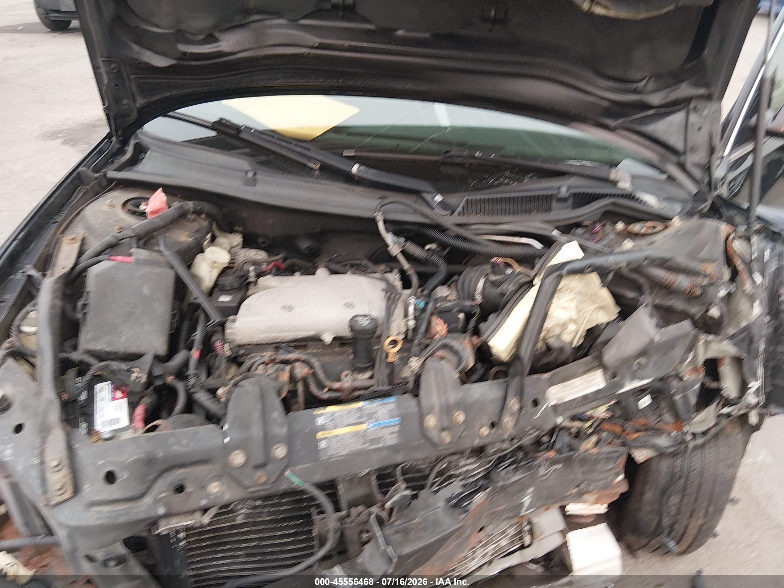 2007 Chevrolet Impala 3.5l Lt Black vin: 2G1WT58K479141733