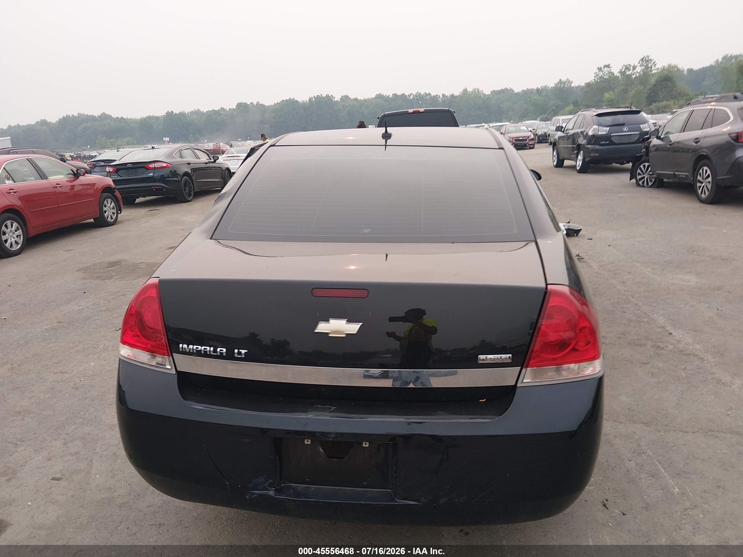2007 Chevrolet Impala 3.5l Lt Black vin: 2G1WT58K479141733