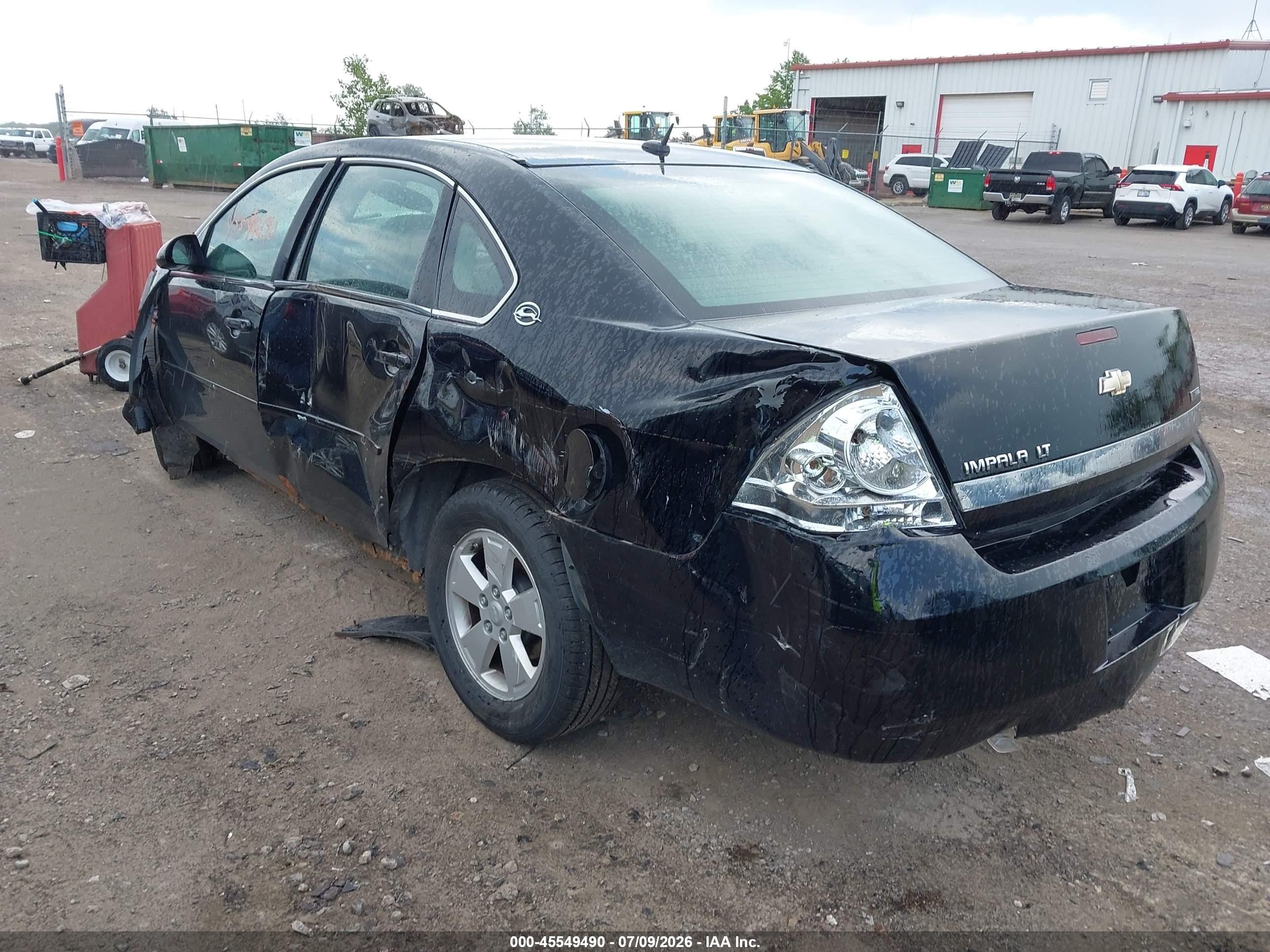 2007 Chevrolet Impala 3.5l Lt Черный vin: 2G1WT58K479264853
