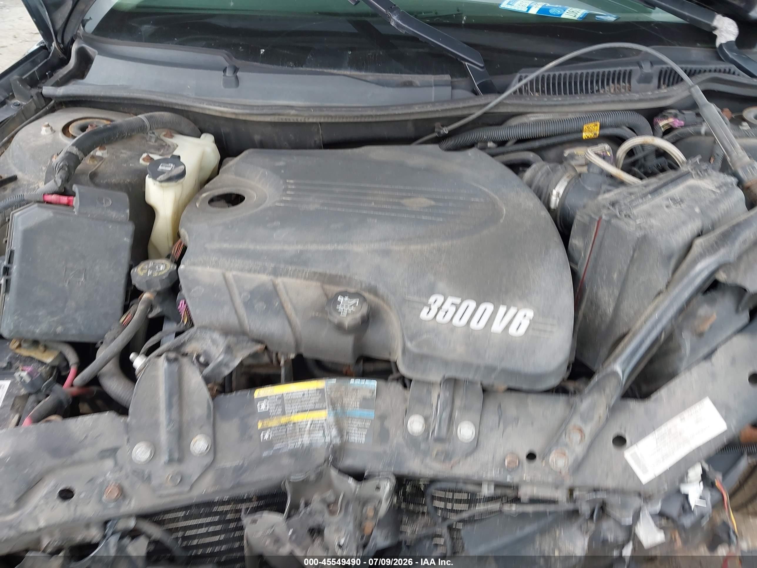 2007 Chevrolet Impala 3.5l Lt Черный vin: 2G1WT58K479264853