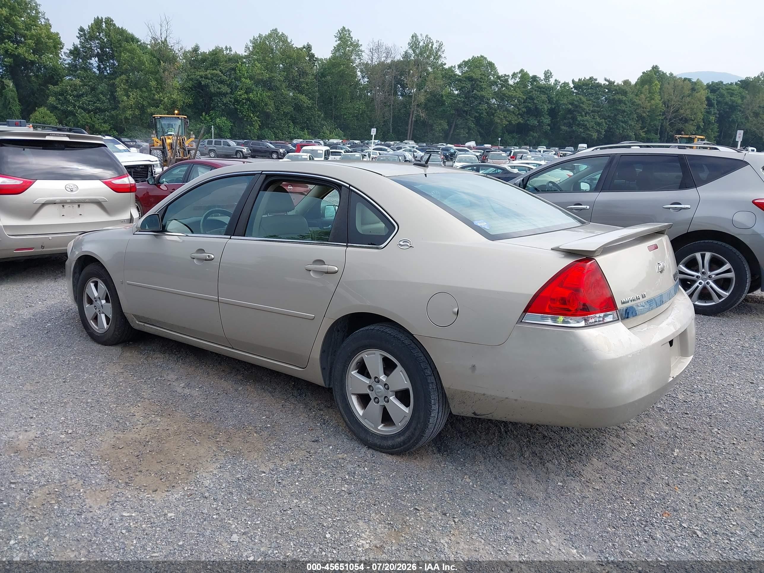 2008 Chevrolet Impala Lt White vin: 2G1WT58K481322864