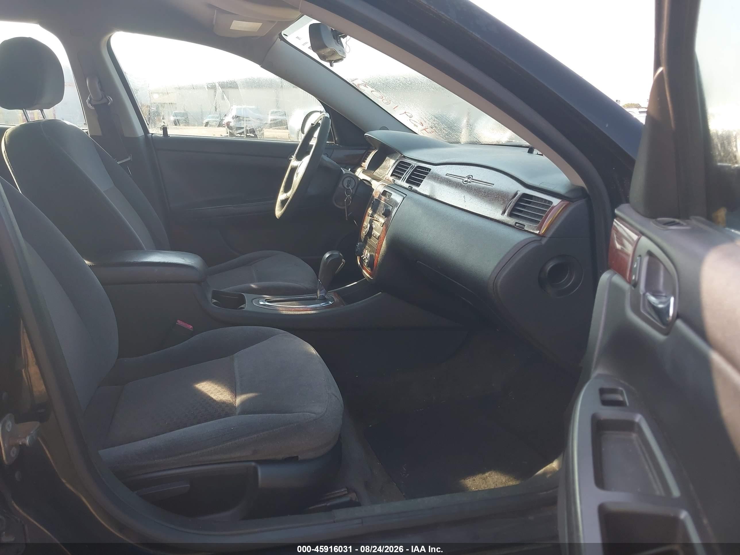 2008 Chevrolet Impala Lt Black vin: 2G1WT58K481352334