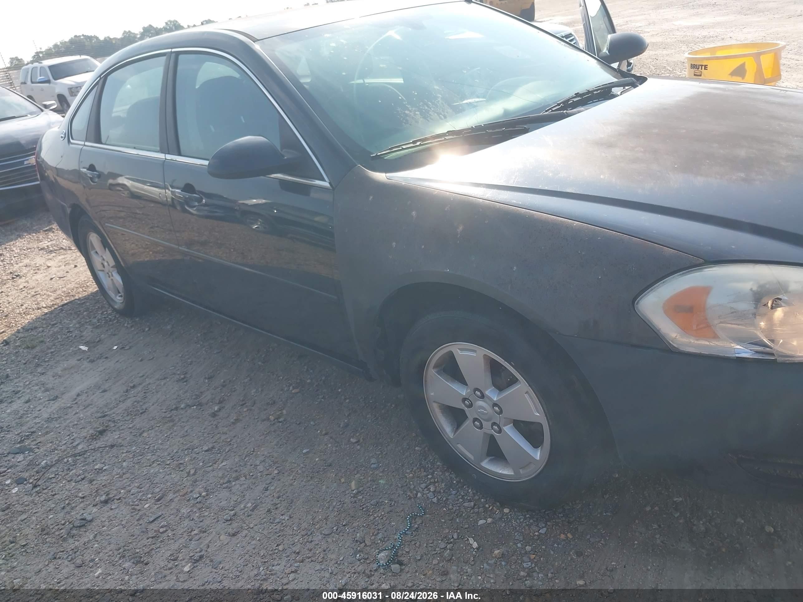 2008 Chevrolet Impala Lt Black vin: 2G1WT58K481352334
