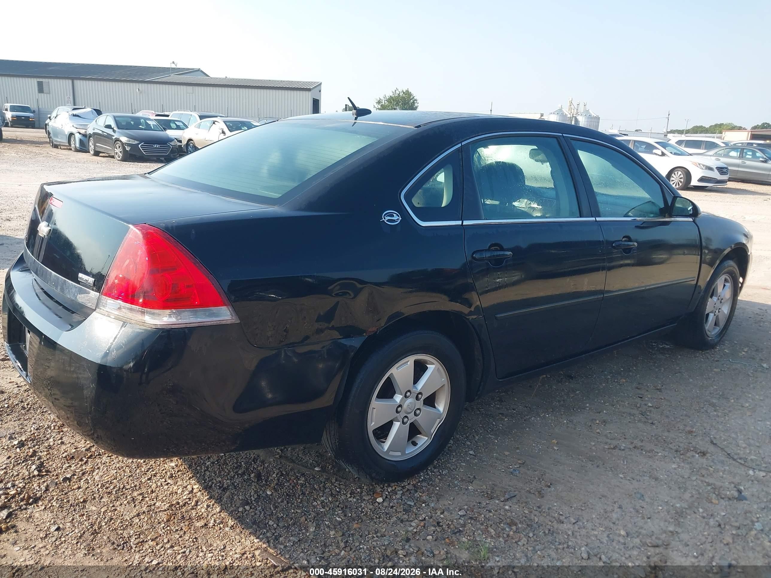 2008 Chevrolet Impala Lt Black vin: 2G1WT58K481352334