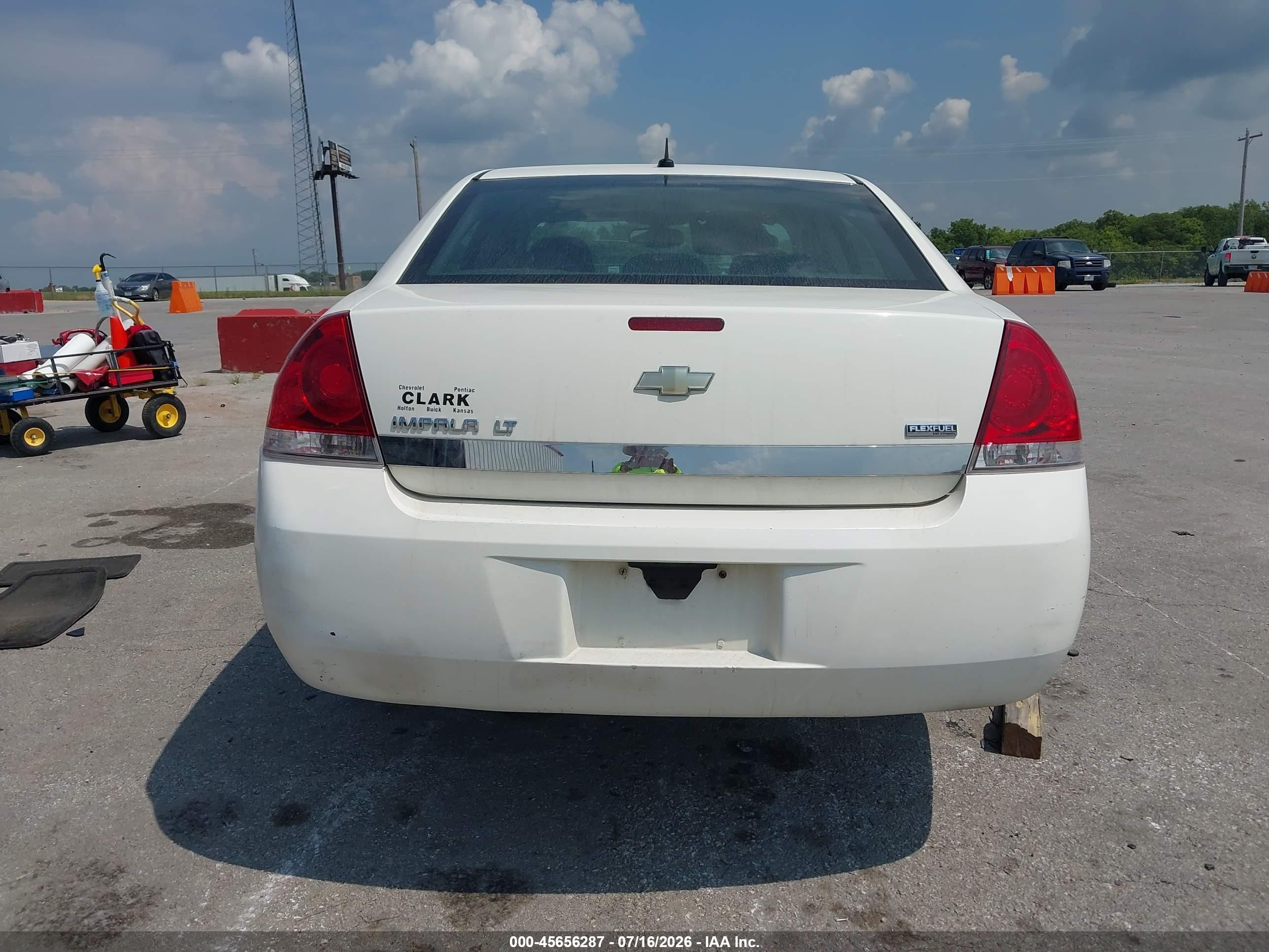 2008 Chevrolet Impala Lt White vin: 2G1WT58K481378450