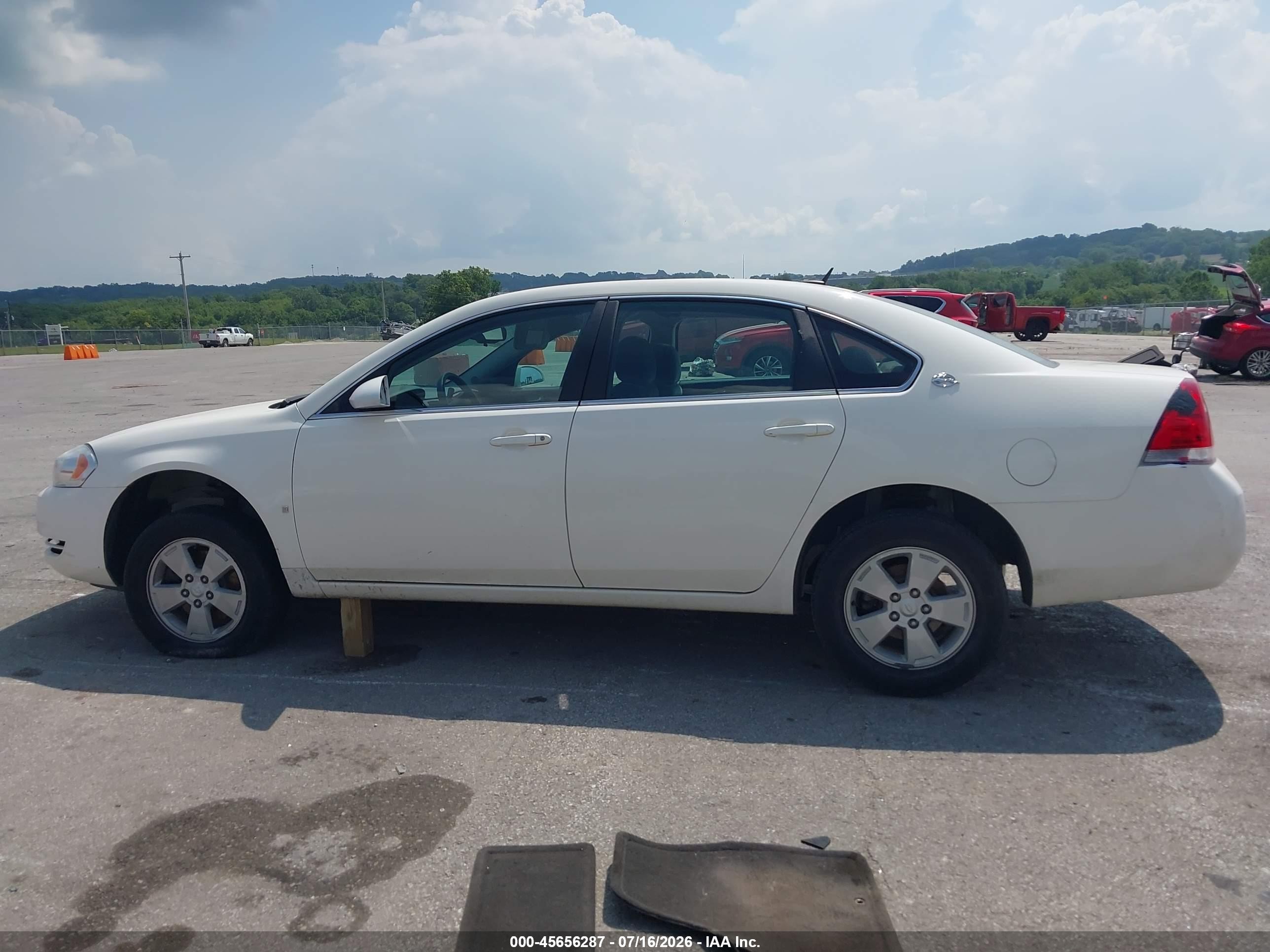 2008 Chevrolet Impala Lt White vin: 2G1WT58K481378450