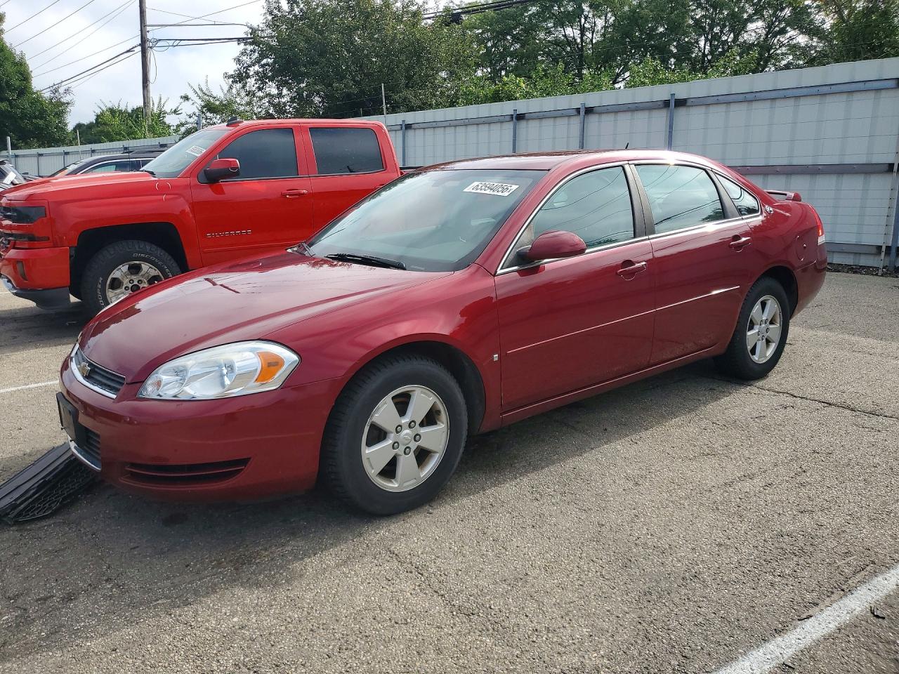 2008 Chevrolet Impala Lt Maroon vin: 2G1WT58K489261680