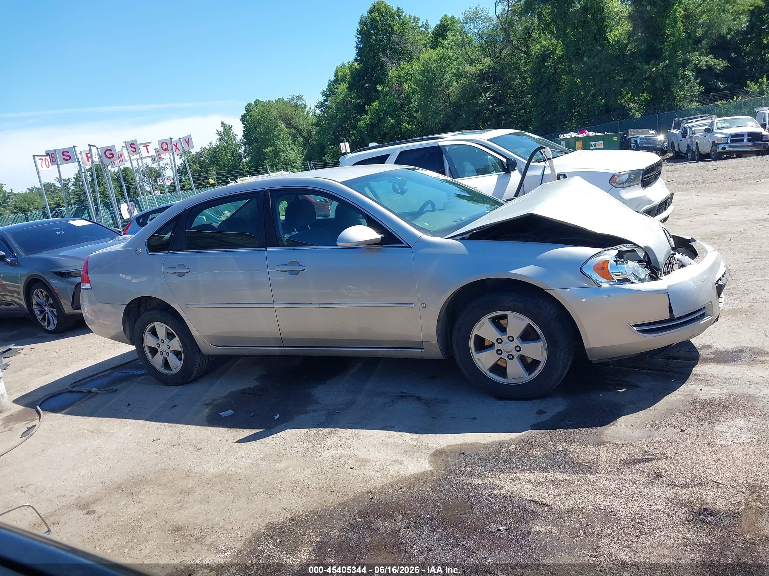 2007 Chevrolet Impala 3.5l Lt Silver vin: 2G1WT58K579192657