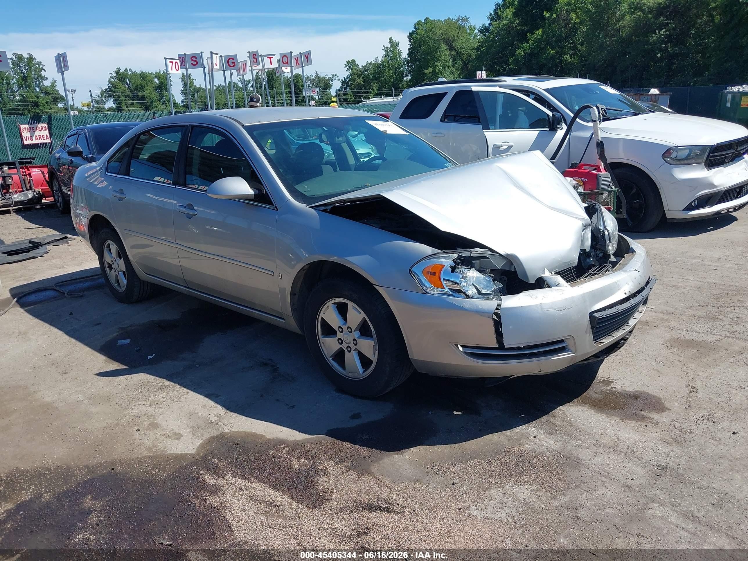 2007 Chevrolet Impala 3.5l Lt Silver vin: 2G1WT58K579192657