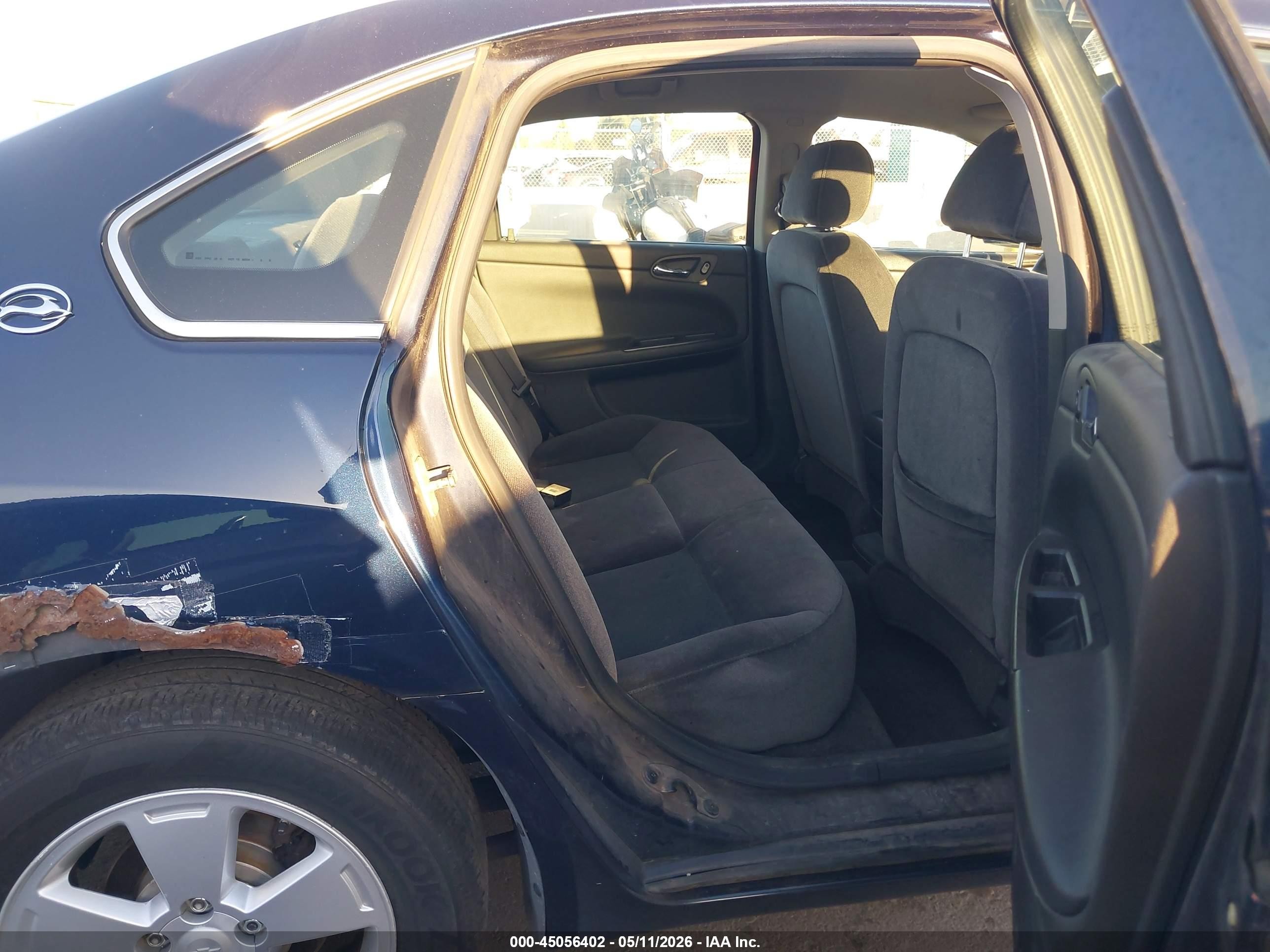 2007 Chevrolet Impala Lt Черный vin: 2G1WT58K579235085