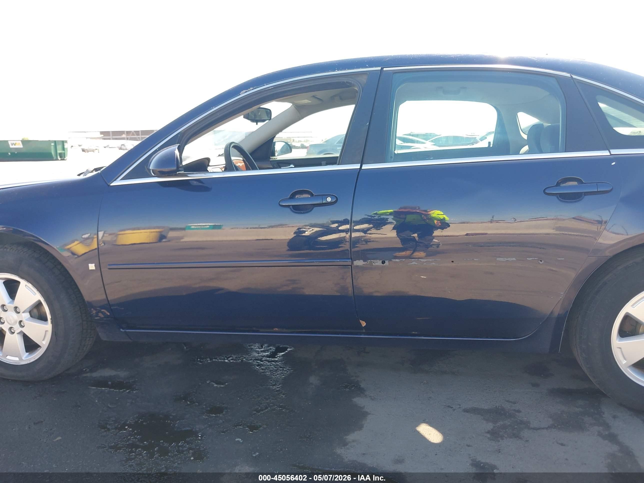 2007 Chevrolet Impala Lt Черный vin: 2G1WT58K579235085