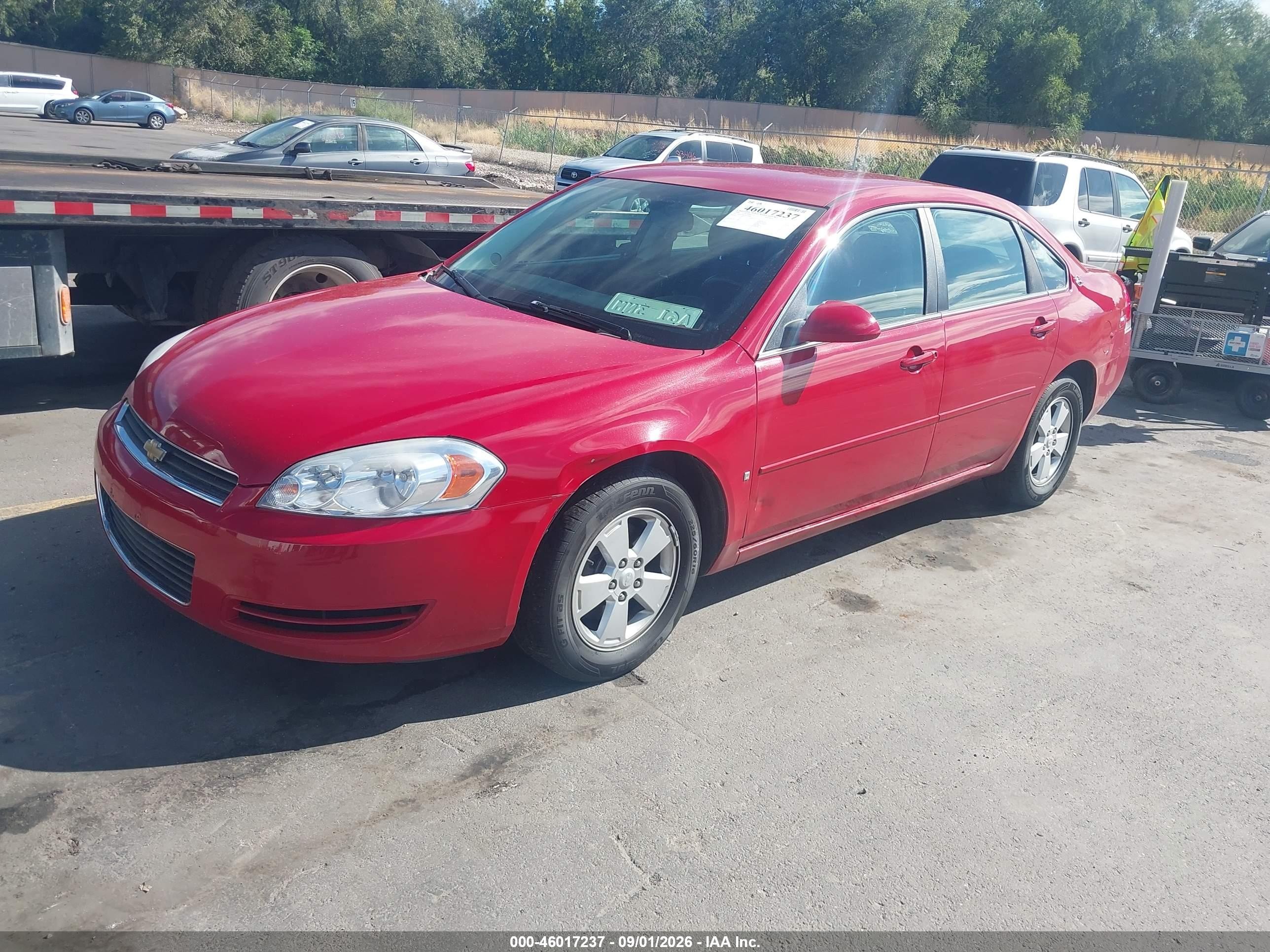 2008 Chevrolet Impala Lt Red vin: 2G1WT58K581359860