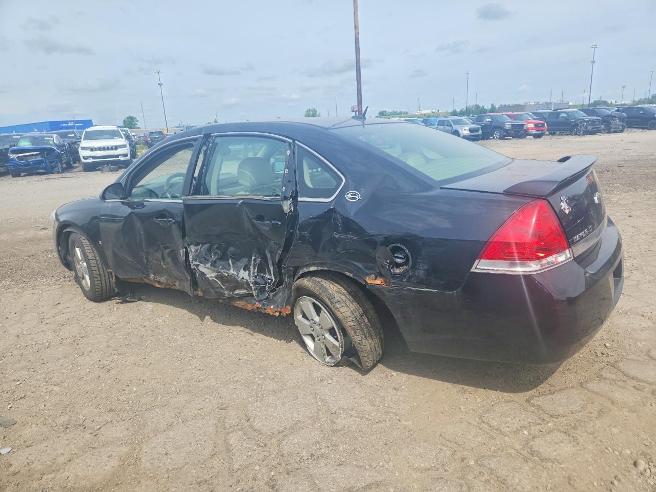 2008 Chevrolet Impala Black vin: 2G1WT58K589121461