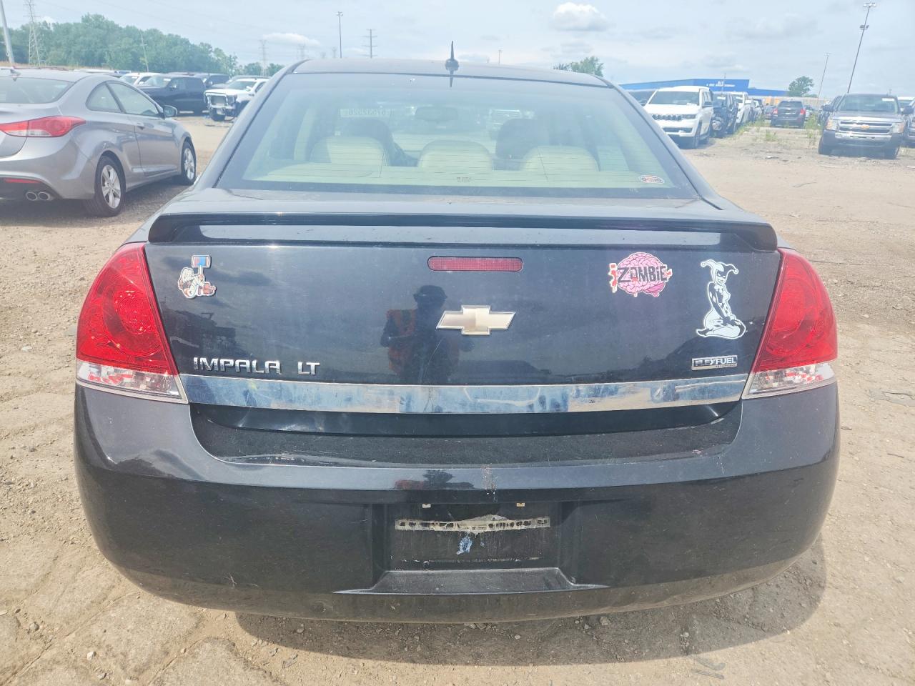 2008 Chevrolet Impala Black vin: 2G1WT58K589121461