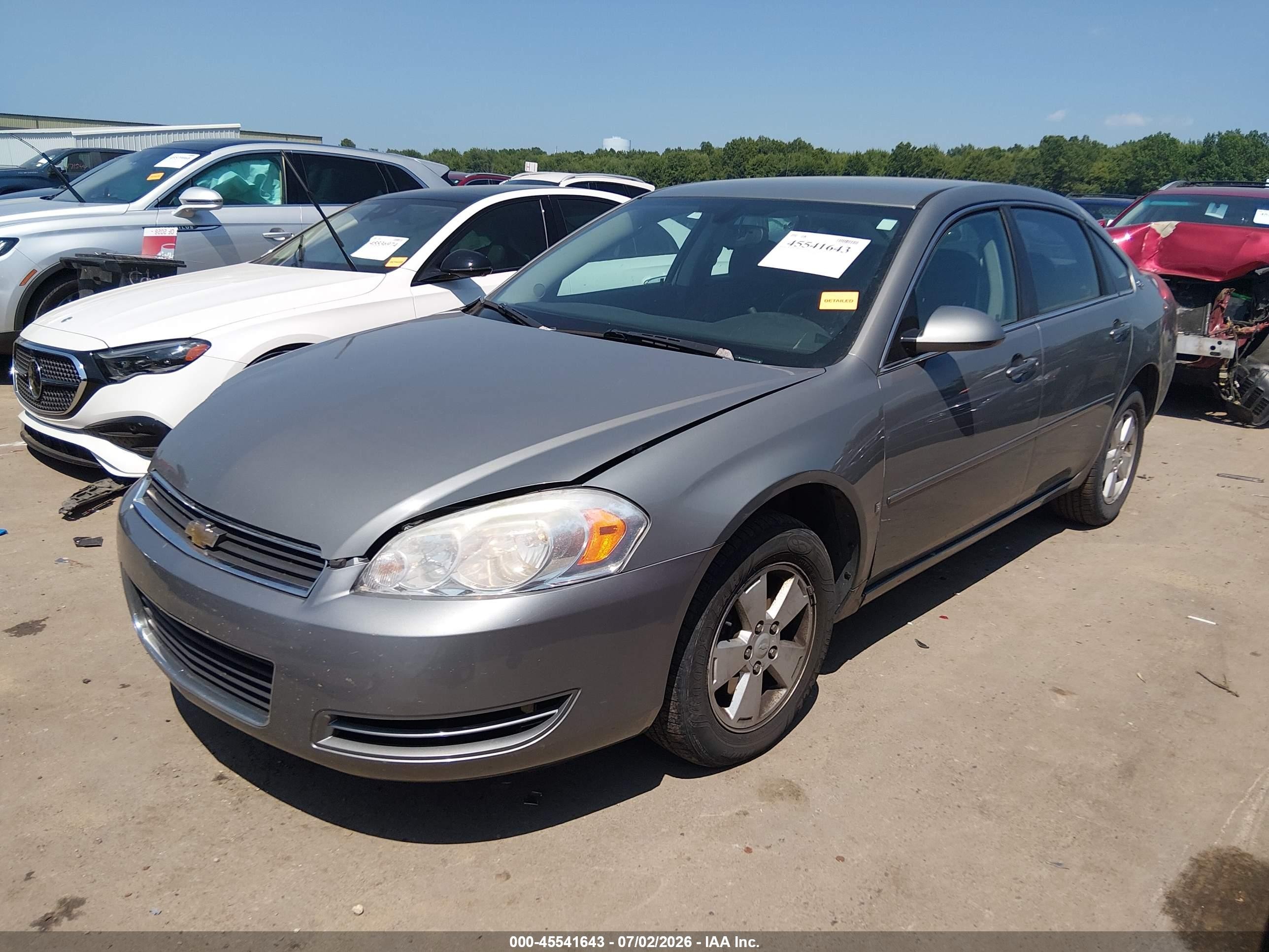 2008 Chevrolet Impala Lt Gray vin: 2G1WT58K589140821