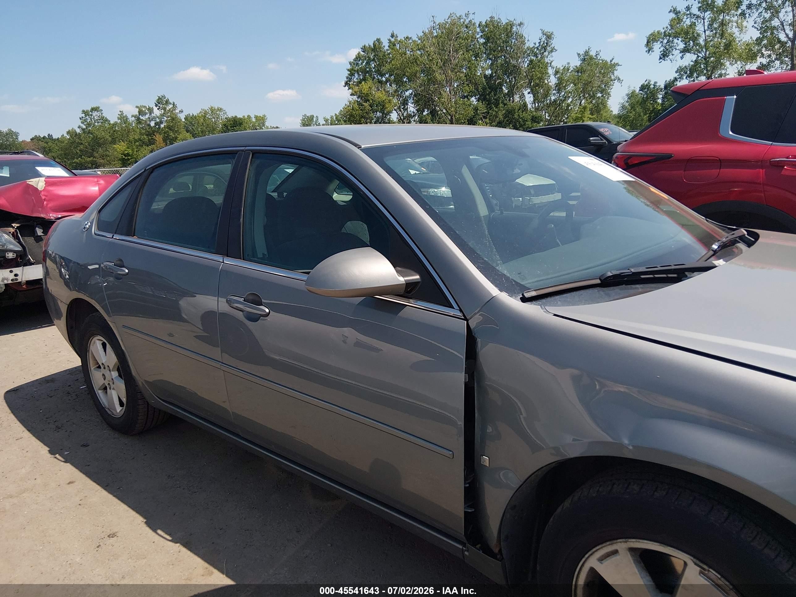 2008 Chevrolet Impala Lt Gray vin: 2G1WT58K589140821