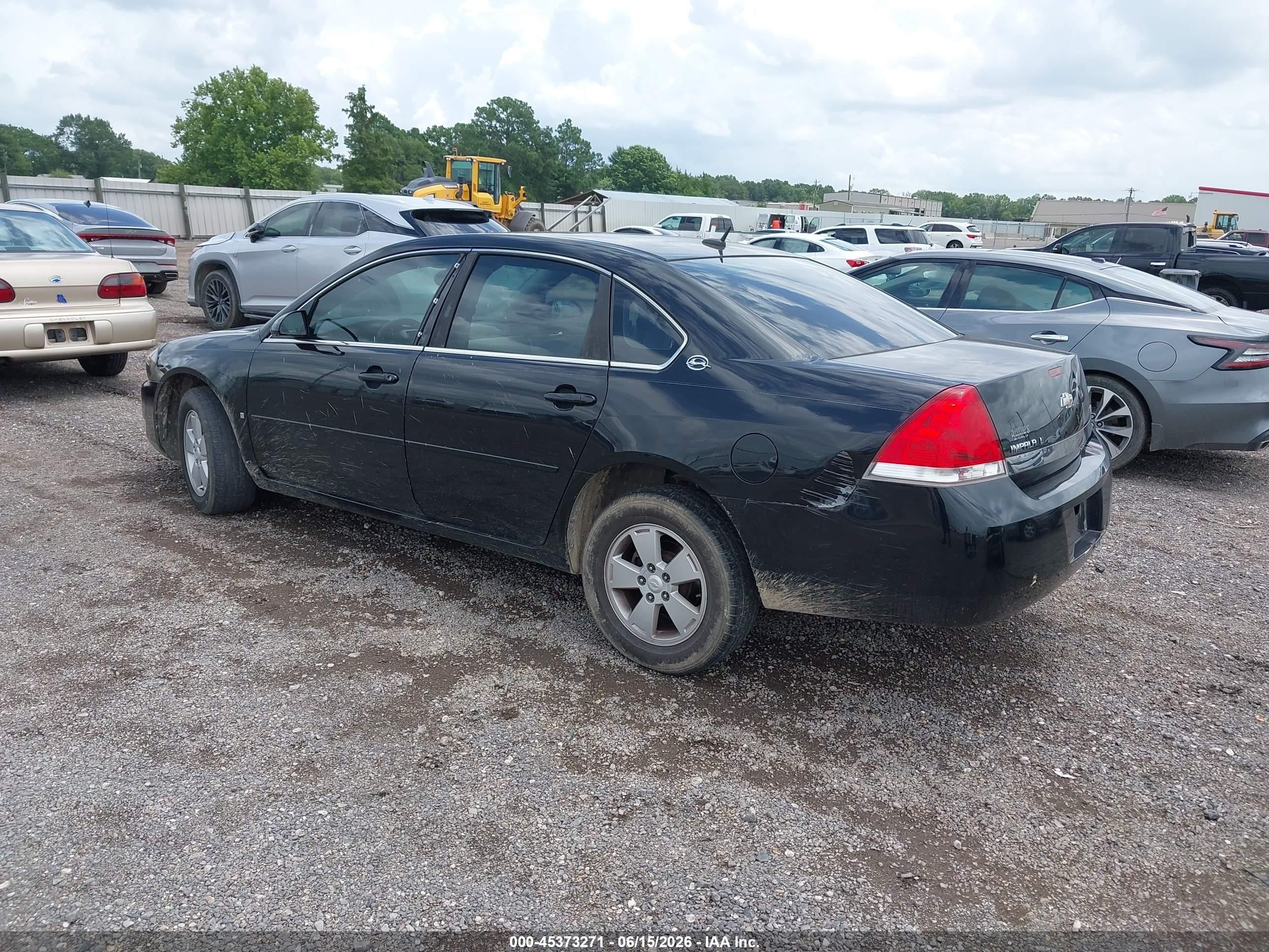 2008 Chevrolet Impala Lt Черный vin: 2G1WT58K589171566
