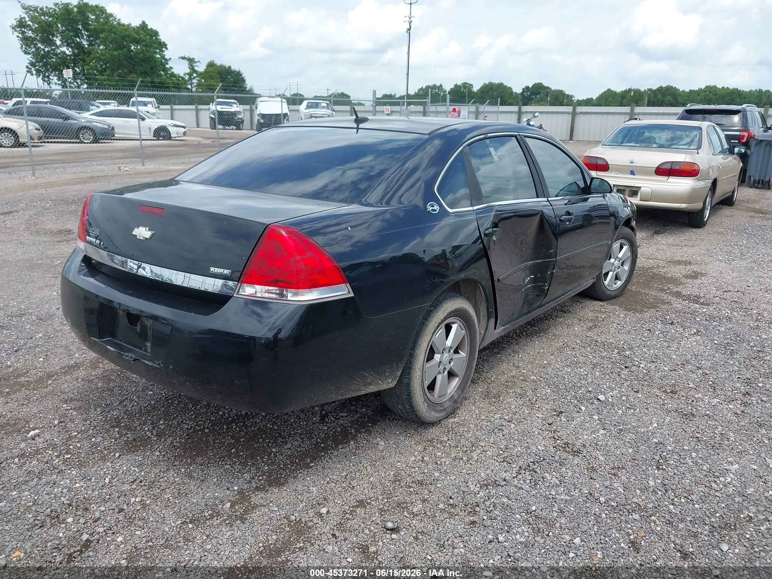 2008 Chevrolet Impala Lt Черный vin: 2G1WT58K589171566