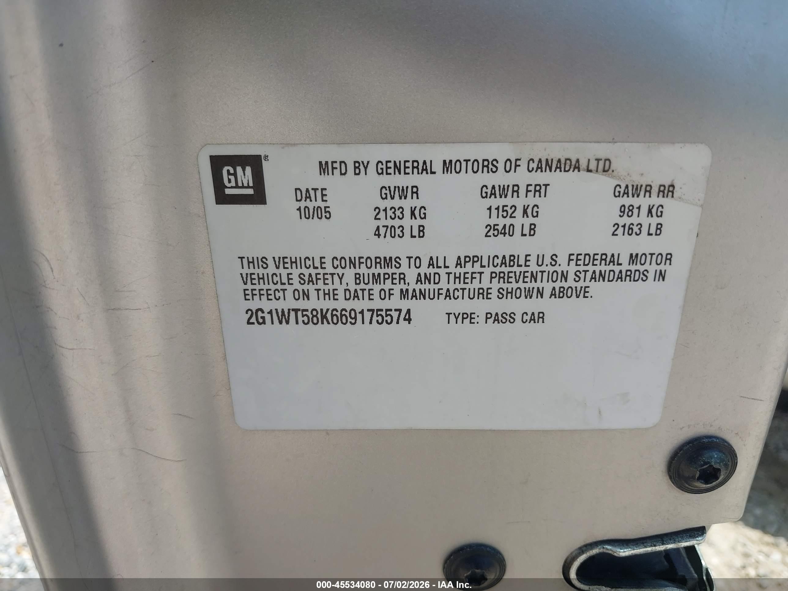 2006 Chevrolet Impala Lt Silver vin: 2G1WT58K669175574