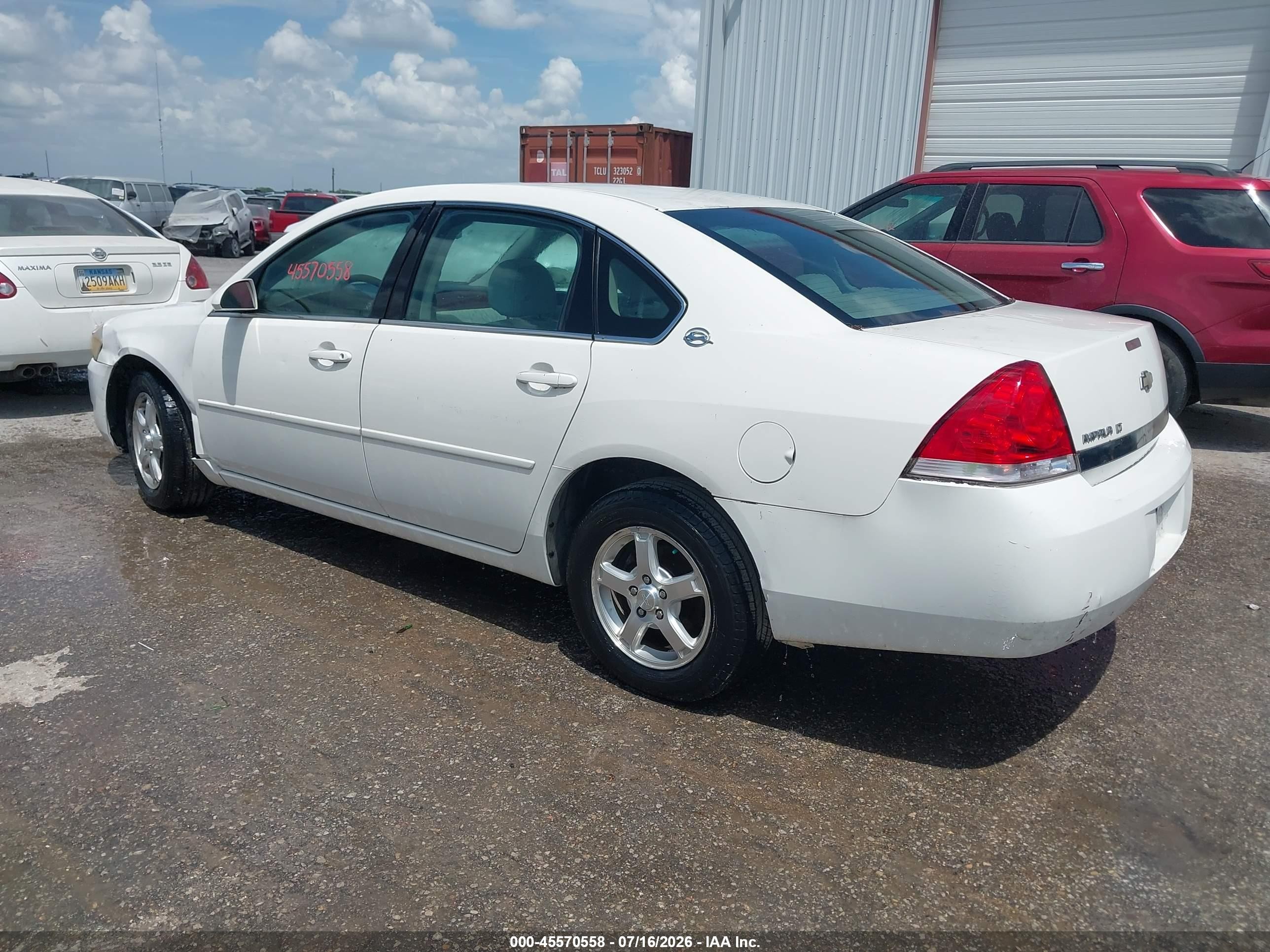 2006 Chevrolet Impala Lt White vin: 2G1WT58K669189149