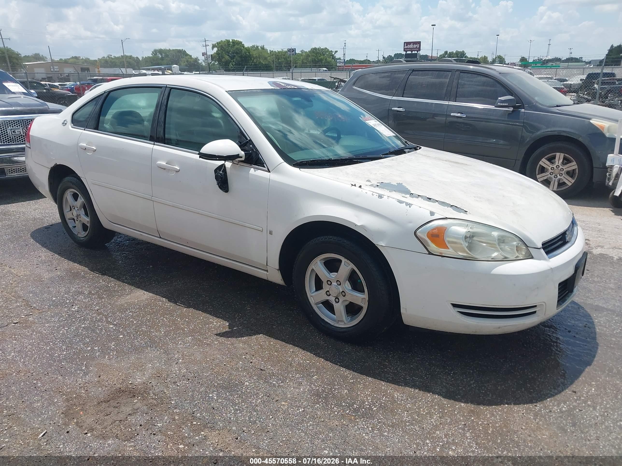 2006 Chevrolet Impala Lt White vin: 2G1WT58K669189149