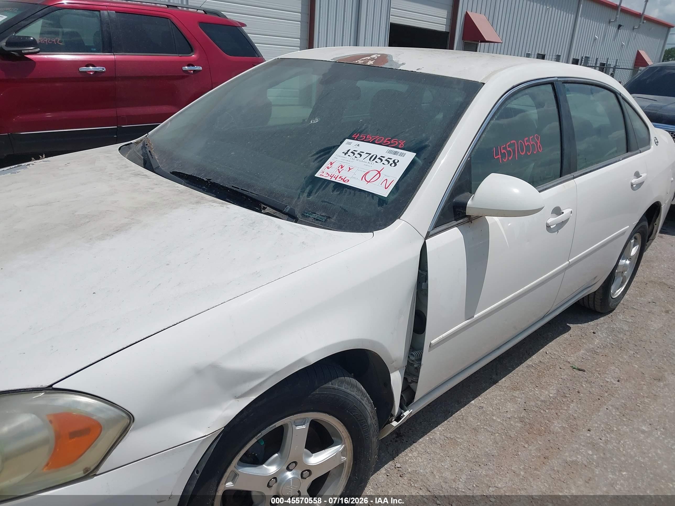 2006 Chevrolet Impala Lt White vin: 2G1WT58K669189149