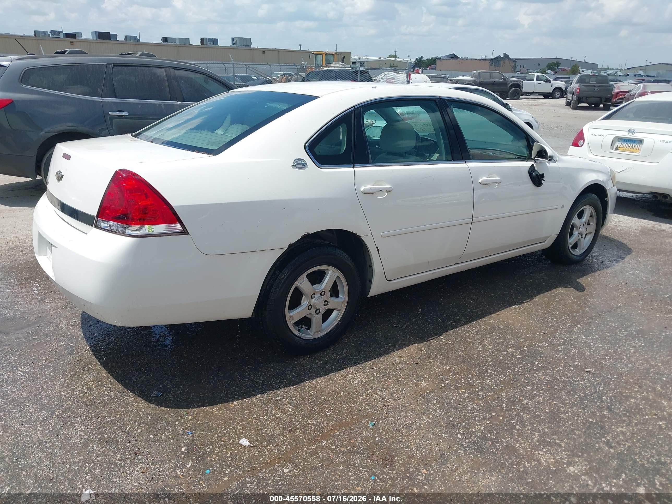 2006 Chevrolet Impala Lt White vin: 2G1WT58K669189149