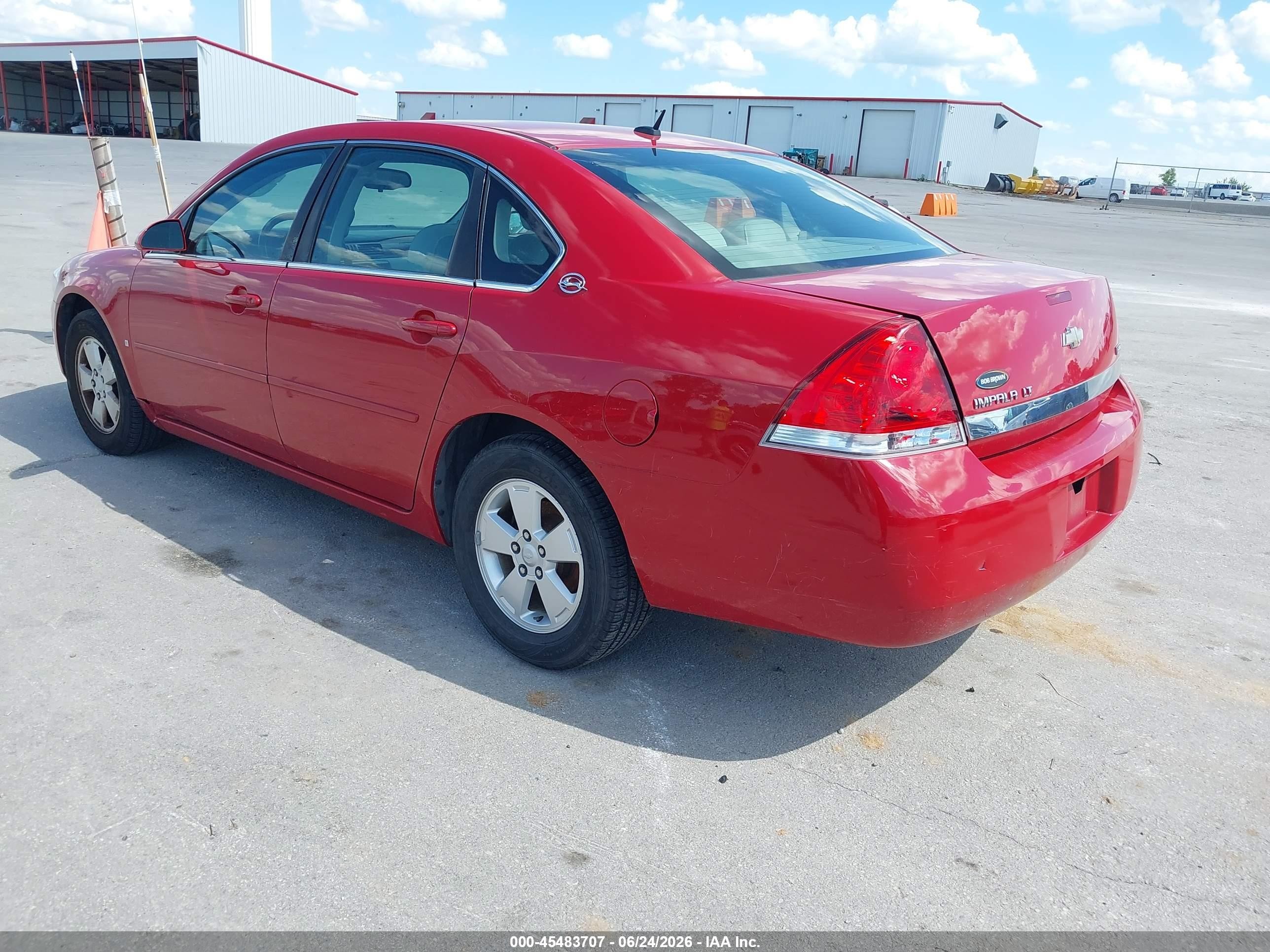 2007 Chevrolet Impala 3.5l Lt Red vin: 2G1WT58K679313969