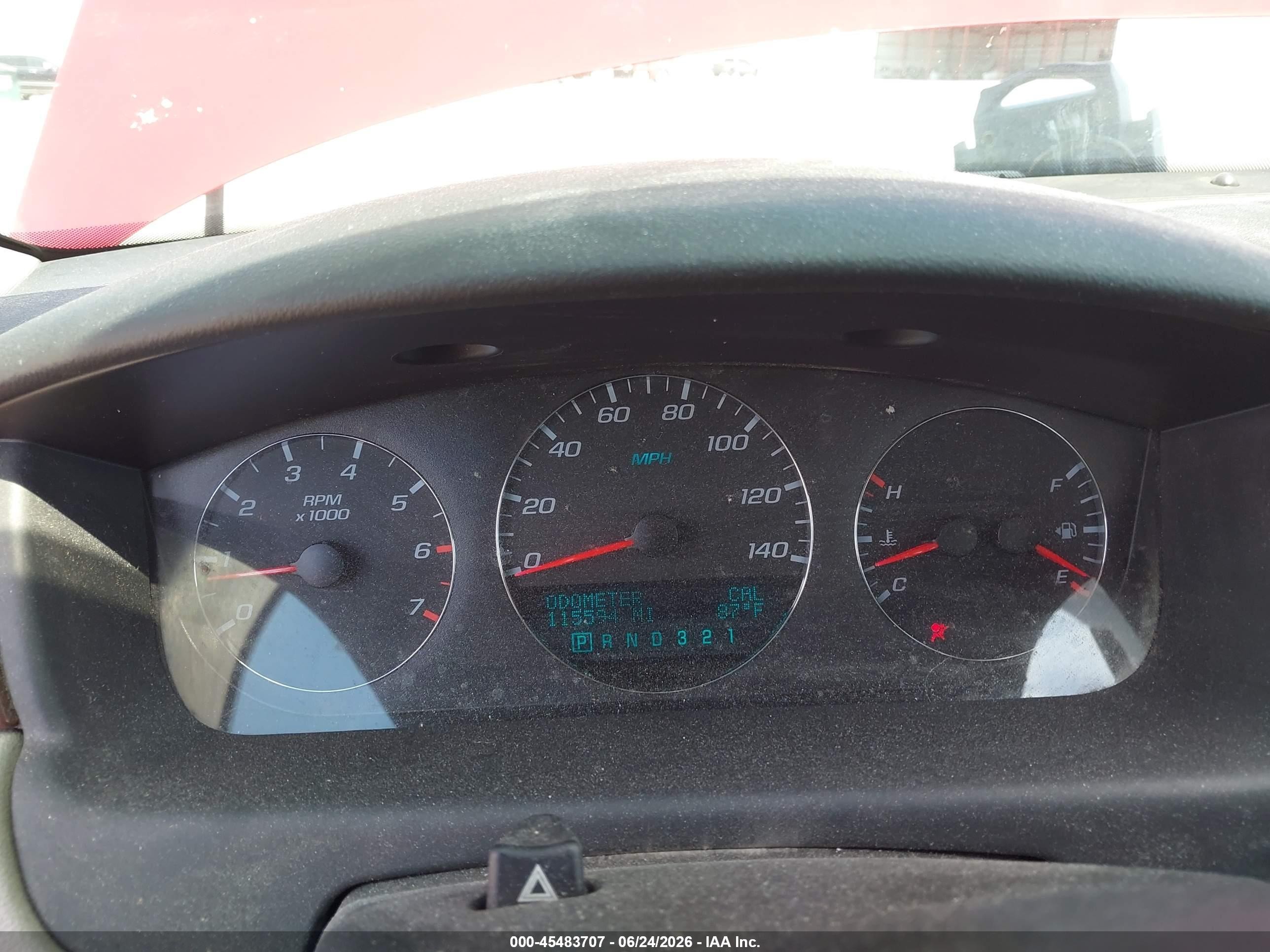 2007 Chevrolet Impala 3.5l Lt Red vin: 2G1WT58K679313969