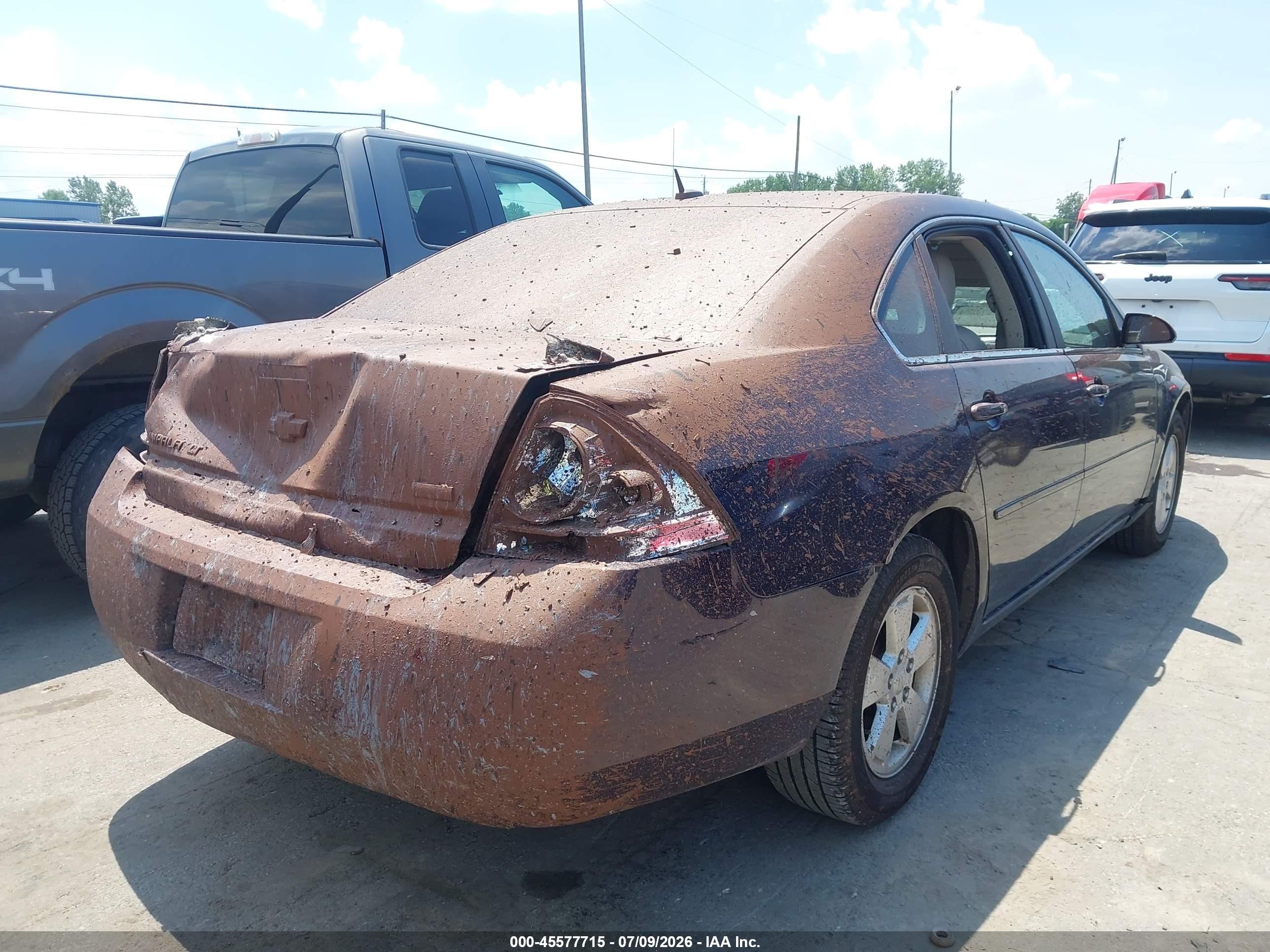 2008 Chevrolet Impala Lt Blue vin: 2G1WT58K681327810
