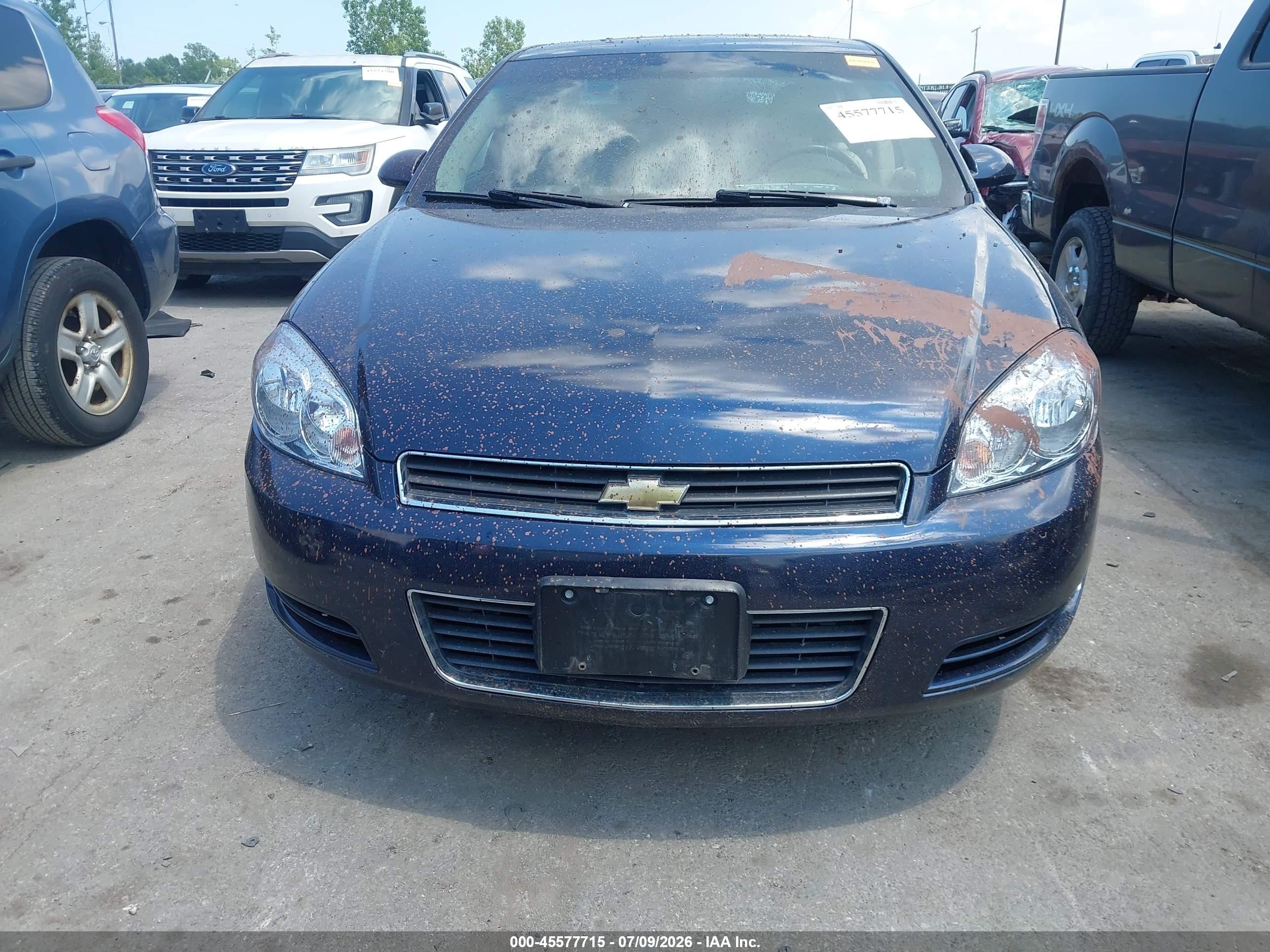 2008 Chevrolet Impala Lt Blue vin: 2G1WT58K681327810