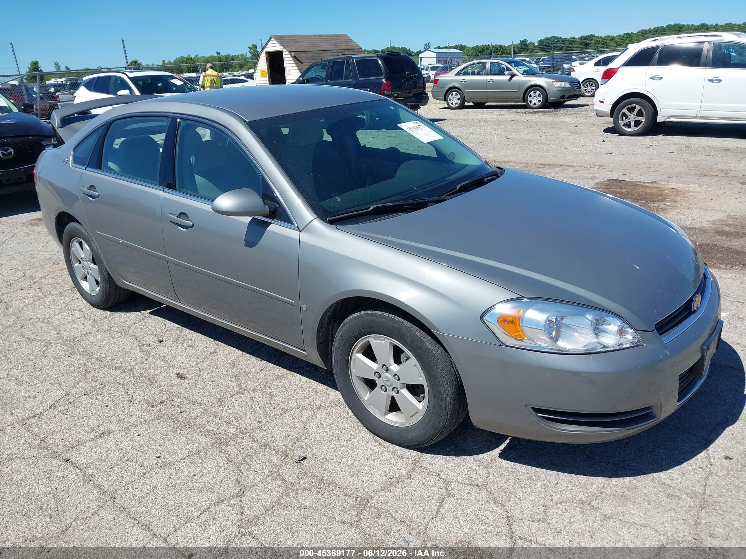 2008 Chevrolet Impala Lt Gray vin: 2G1WT58K689113675