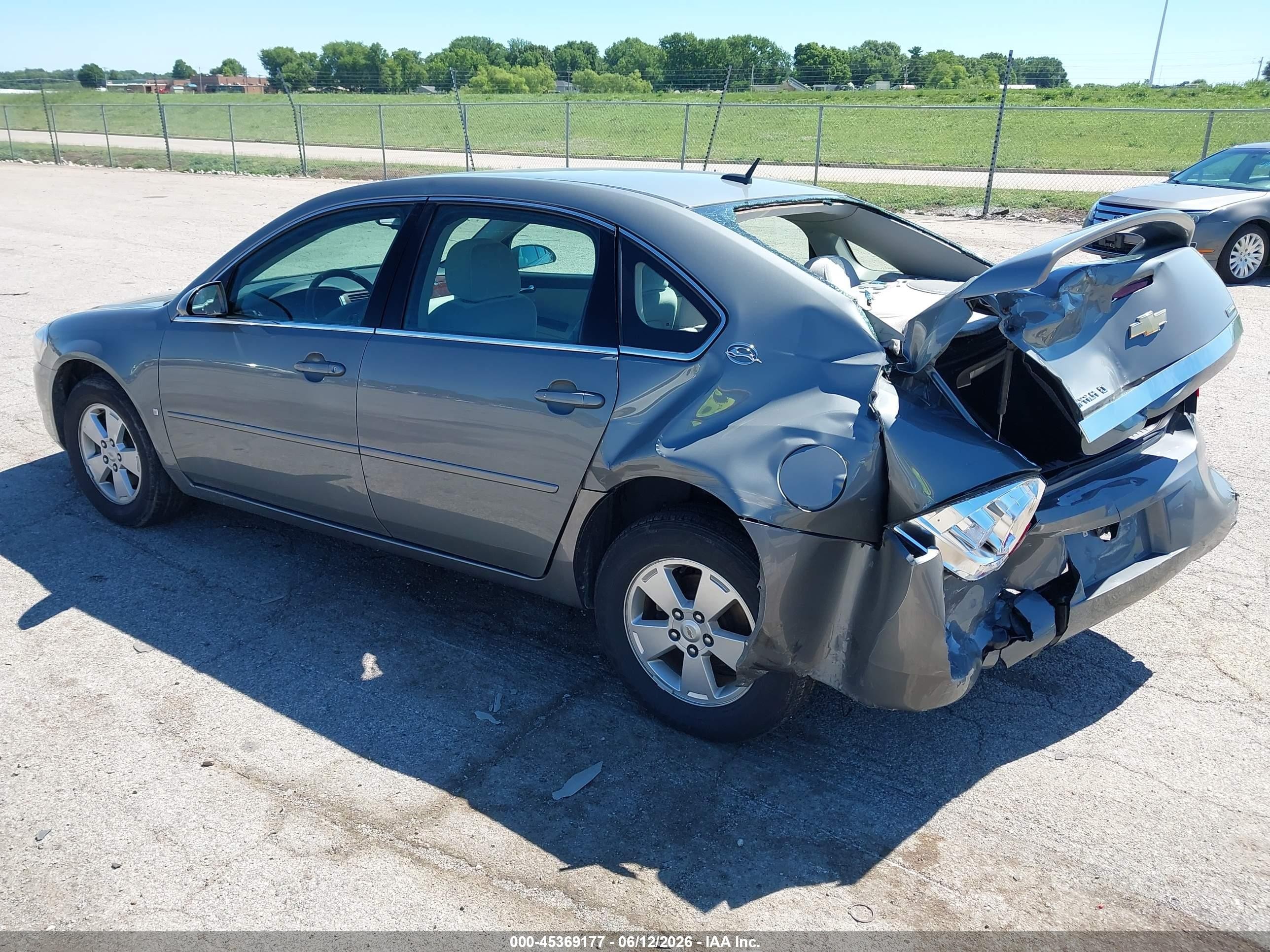 2008 Chevrolet Impala Lt Gray vin: 2G1WT58K689113675