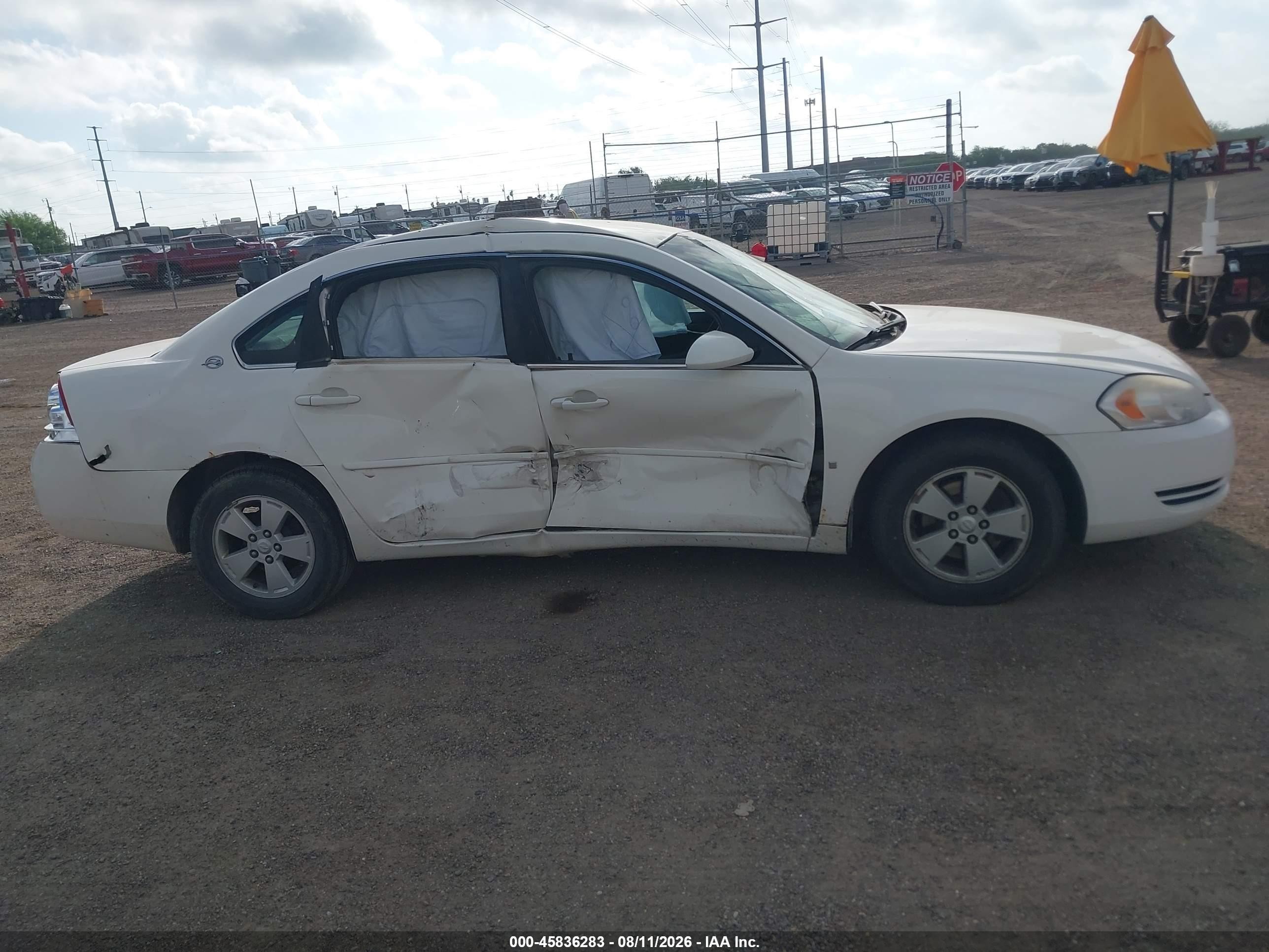 2008 Chevrolet Impala Lt White vin: 2G1WT58K689237669
