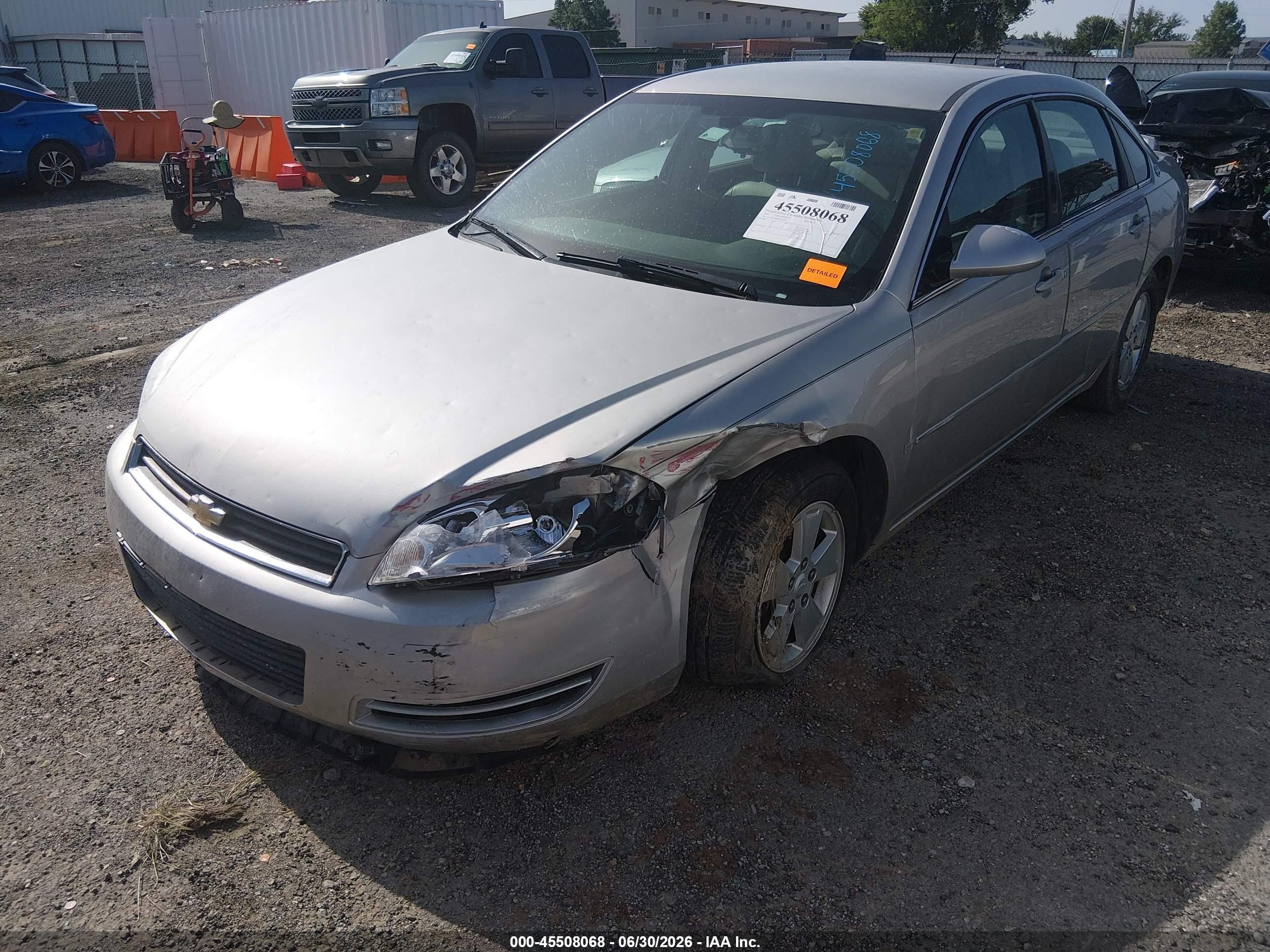 2008 Chevrolet Impala Lt Silver vin: 2G1WT58K689242239