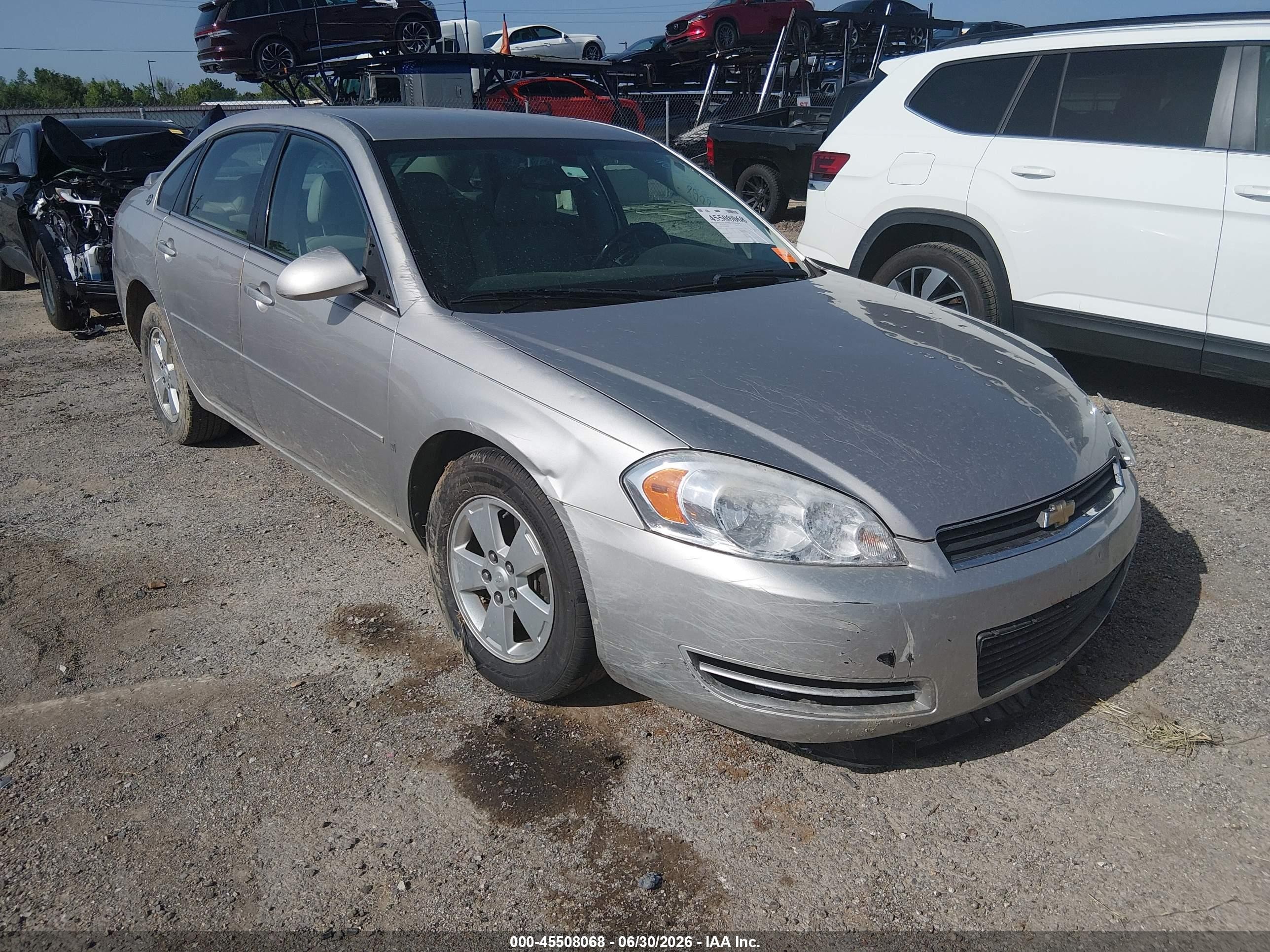 2008 Chevrolet Impala Lt Silver vin: 2G1WT58K689242239