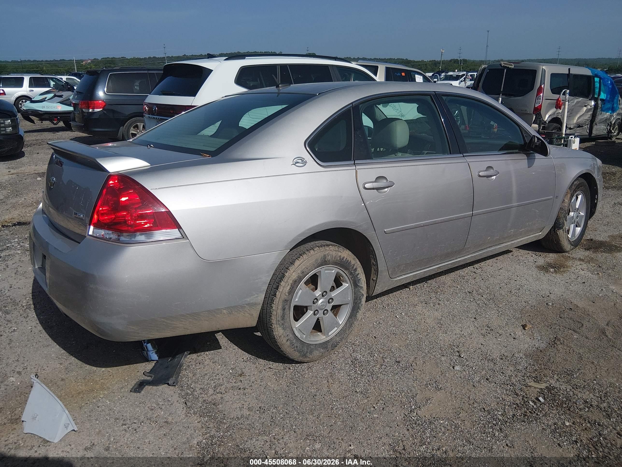 2008 Chevrolet Impala Lt Silver vin: 2G1WT58K689242239