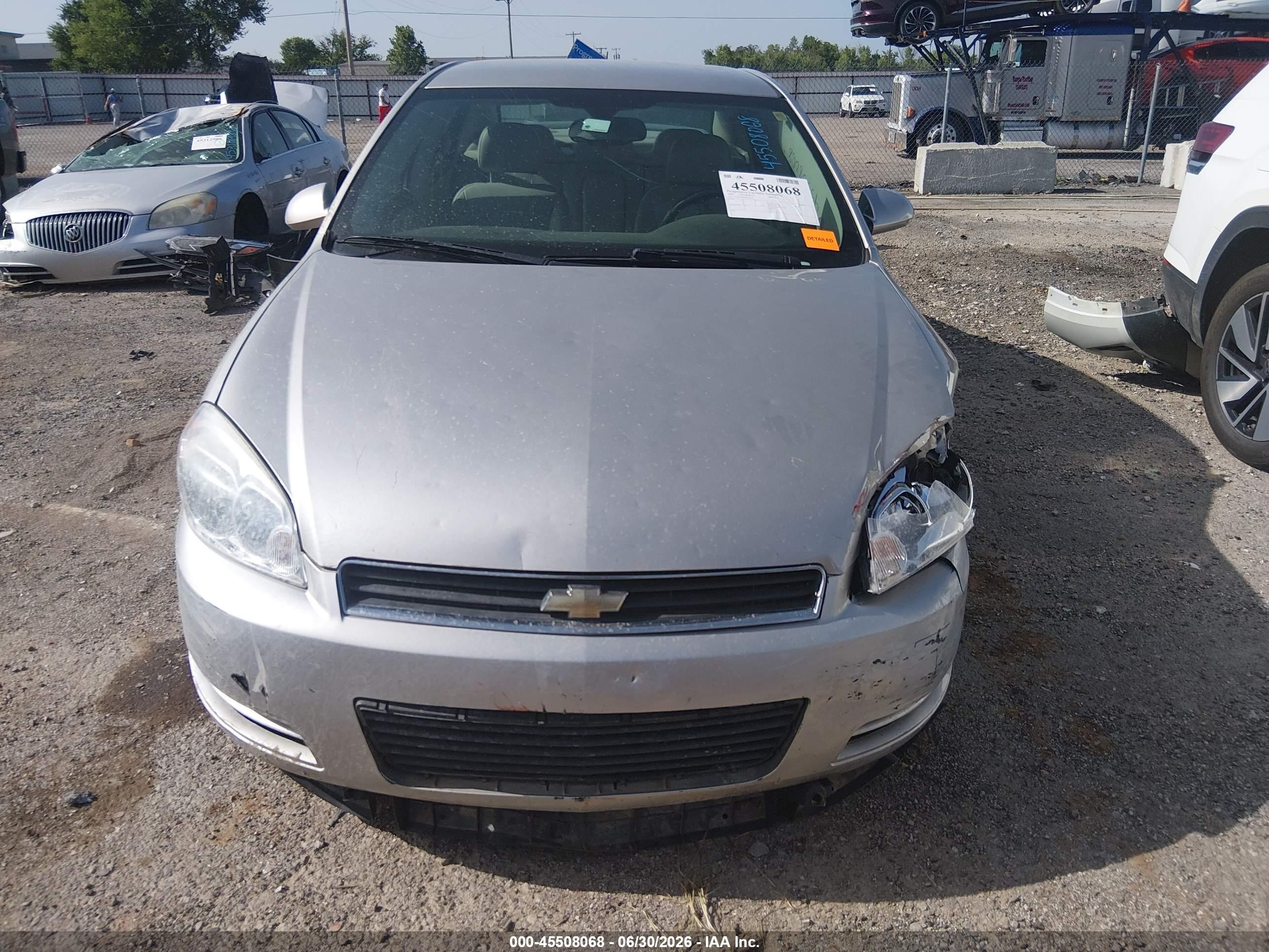 2008 Chevrolet Impala Lt Silver vin: 2G1WT58K689242239