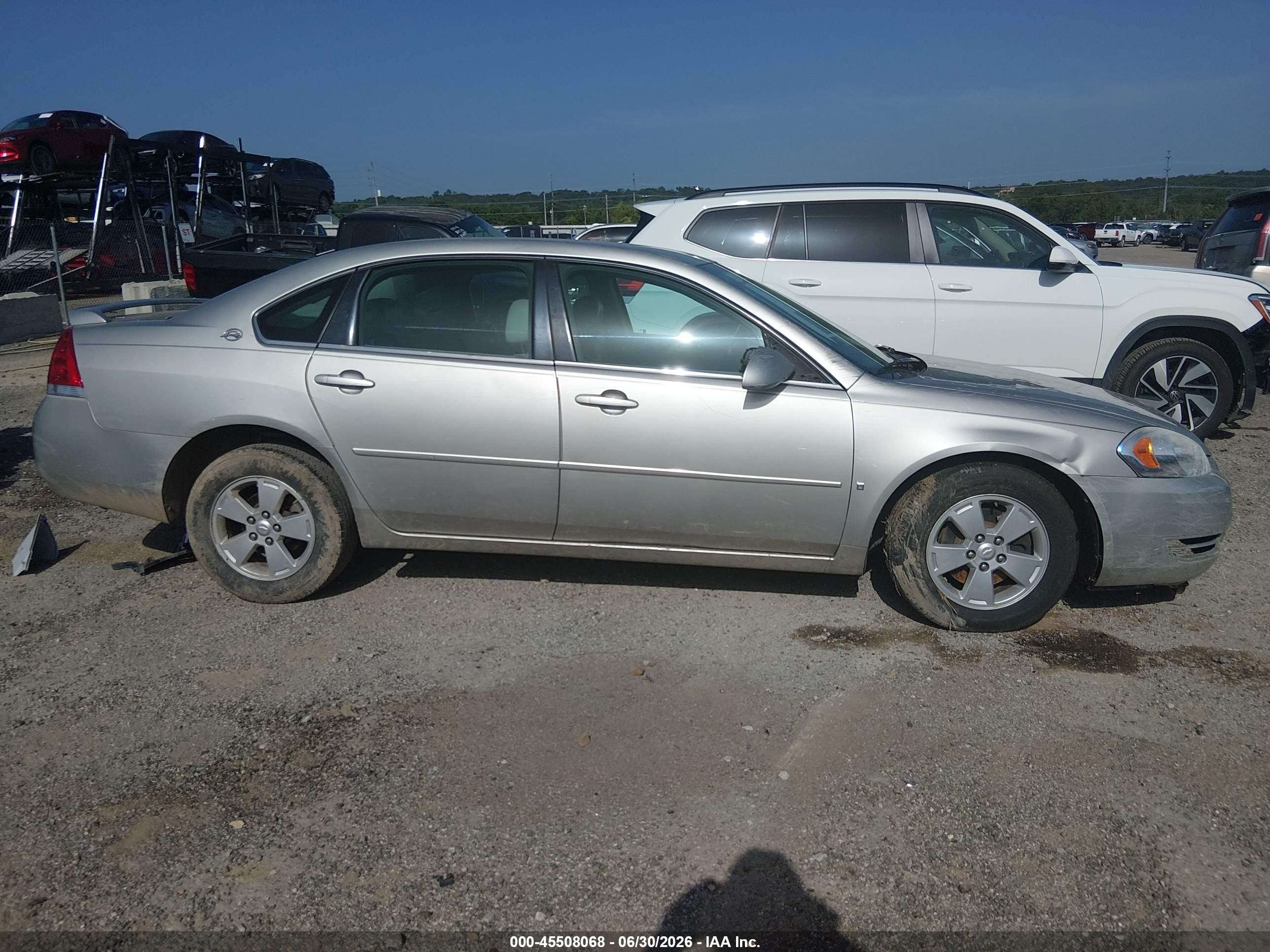 2008 Chevrolet Impala Lt Silver vin: 2G1WT58K689242239