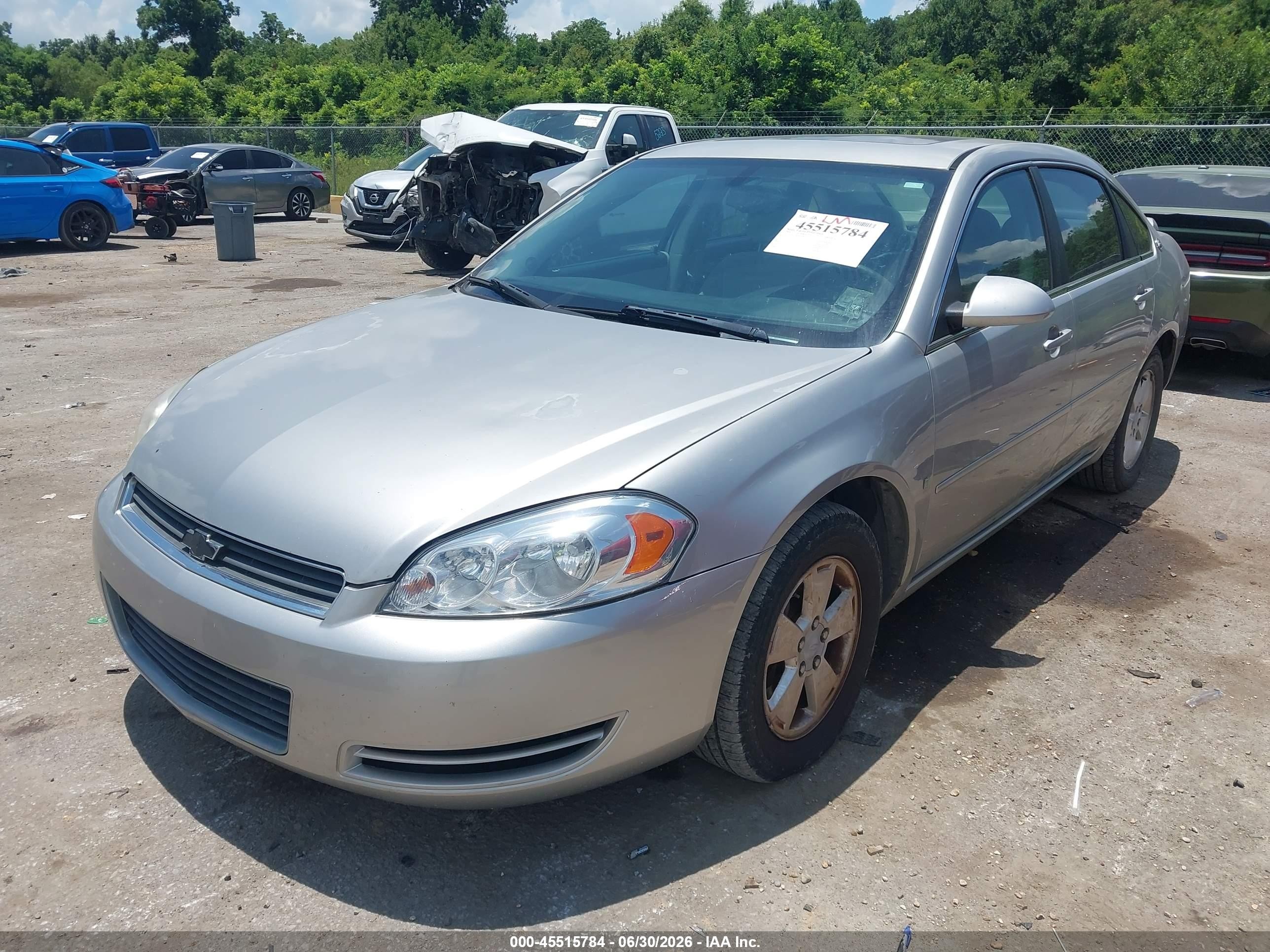 2008 Chevrolet Impala Lt Серебряный vin: 2G1WT58K689268159
