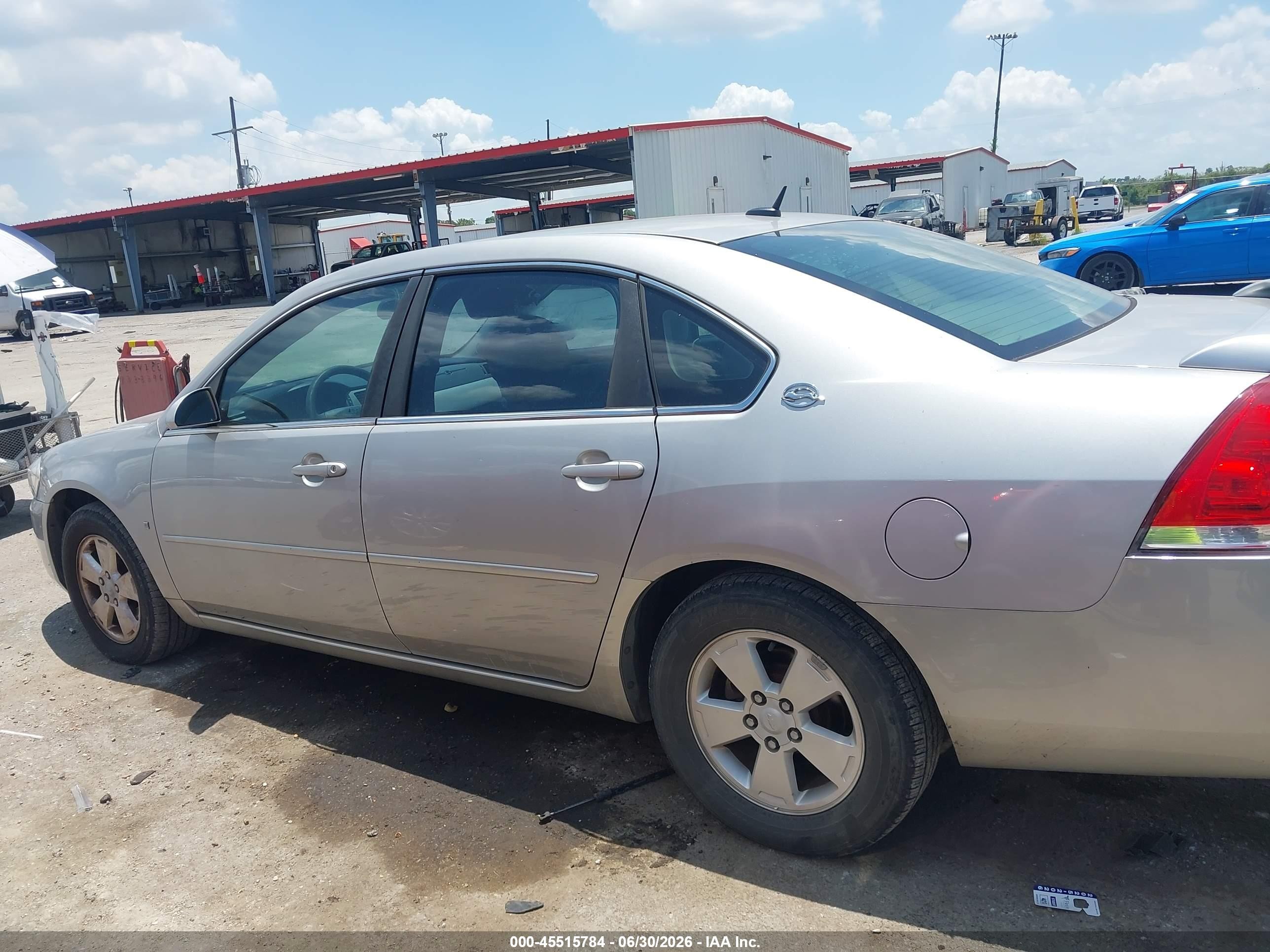 2008 Chevrolet Impala Lt Серебряный vin: 2G1WT58K689268159