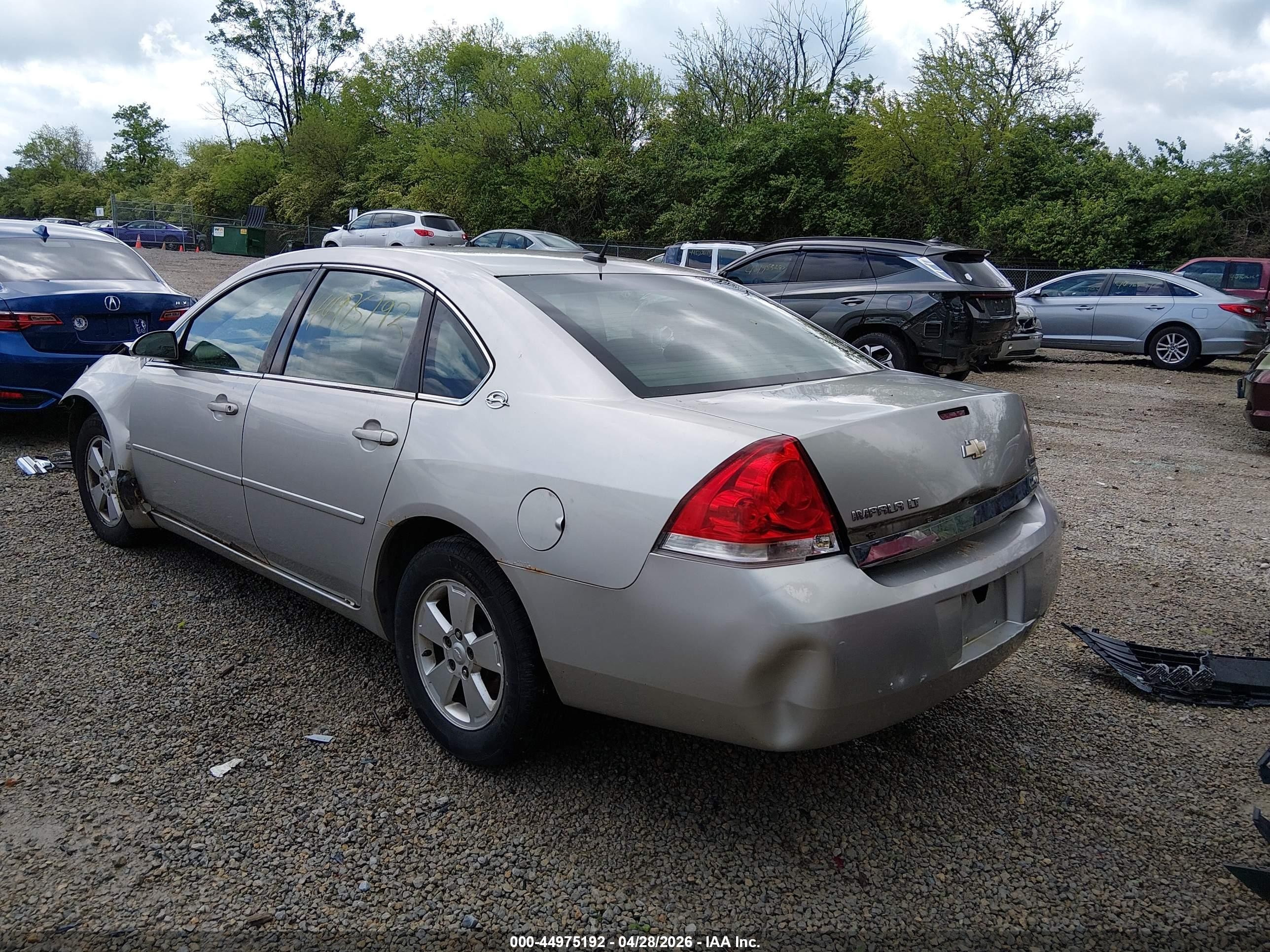 2007 Chevrolet Impala Lt Silver vin: 2G1WT58K779109214