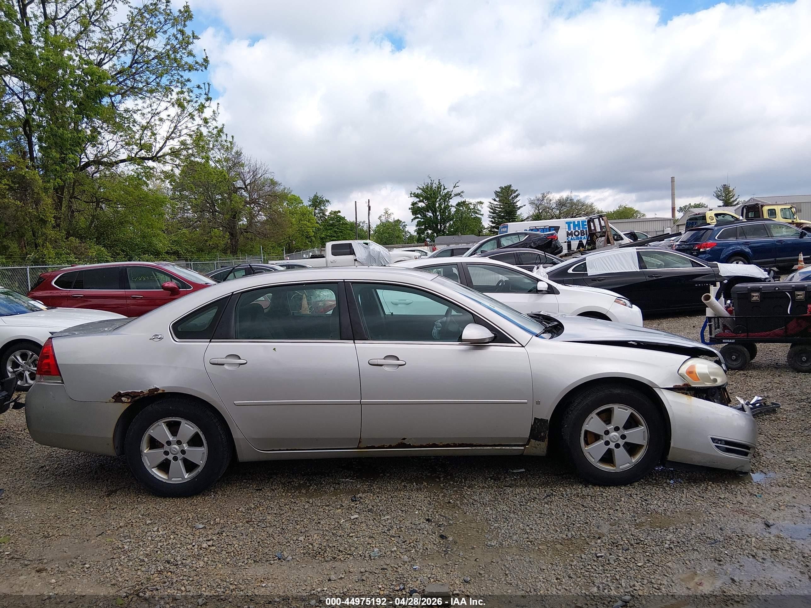 2007 Chevrolet Impala Lt Silver vin: 2G1WT58K779109214