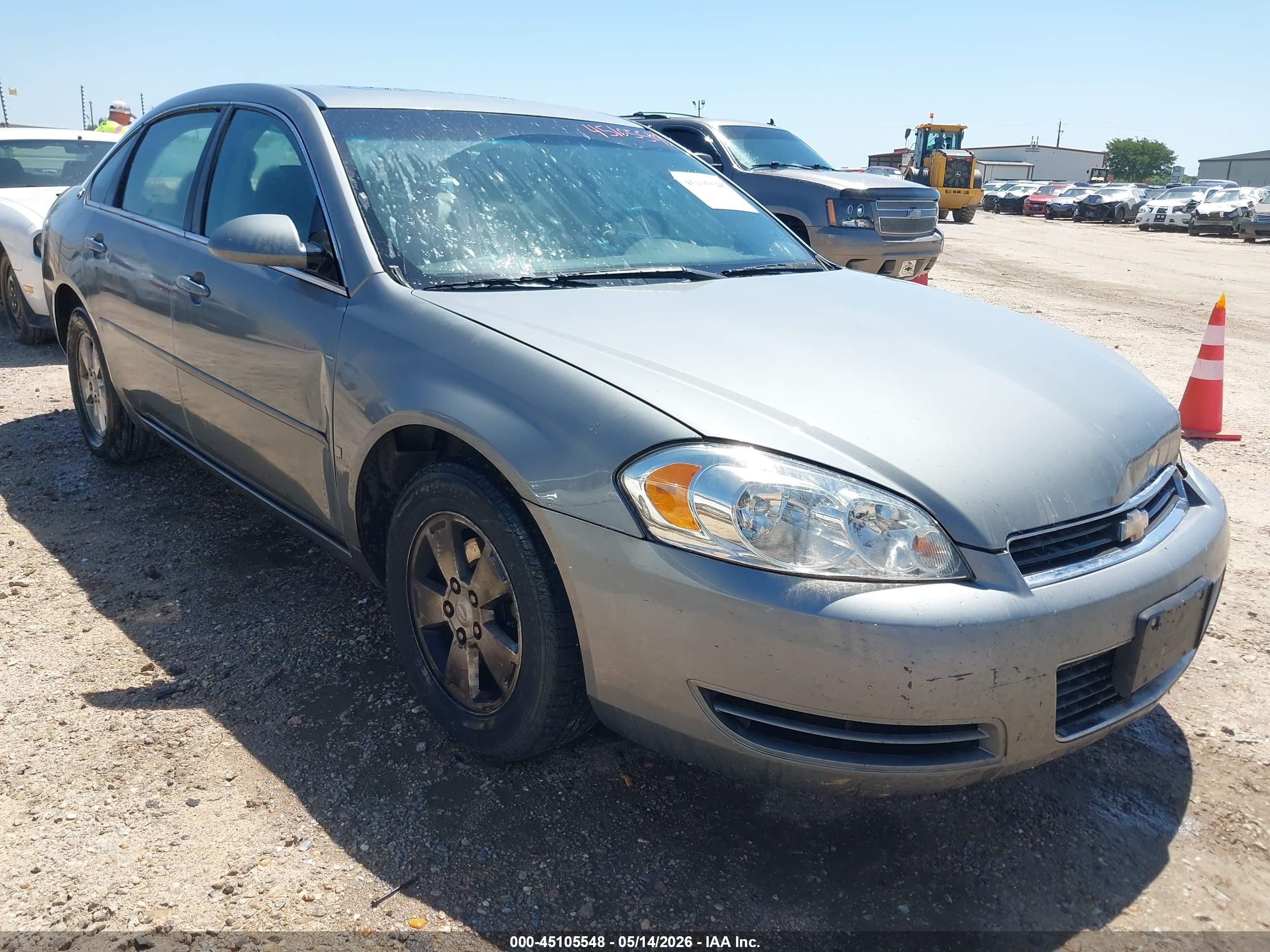 2007 Chevrolet Impala Lt Silver vin: 2G1WT58K779195110