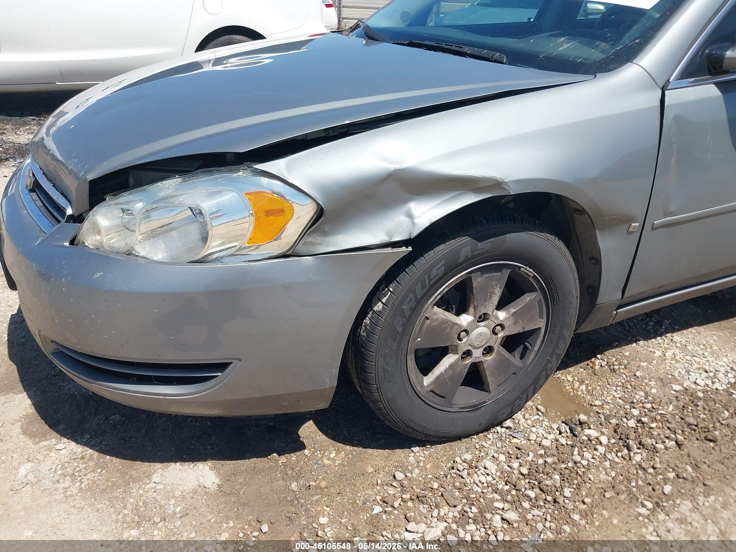 2007 Chevrolet Impala Lt Silver vin: 2G1WT58K779195110