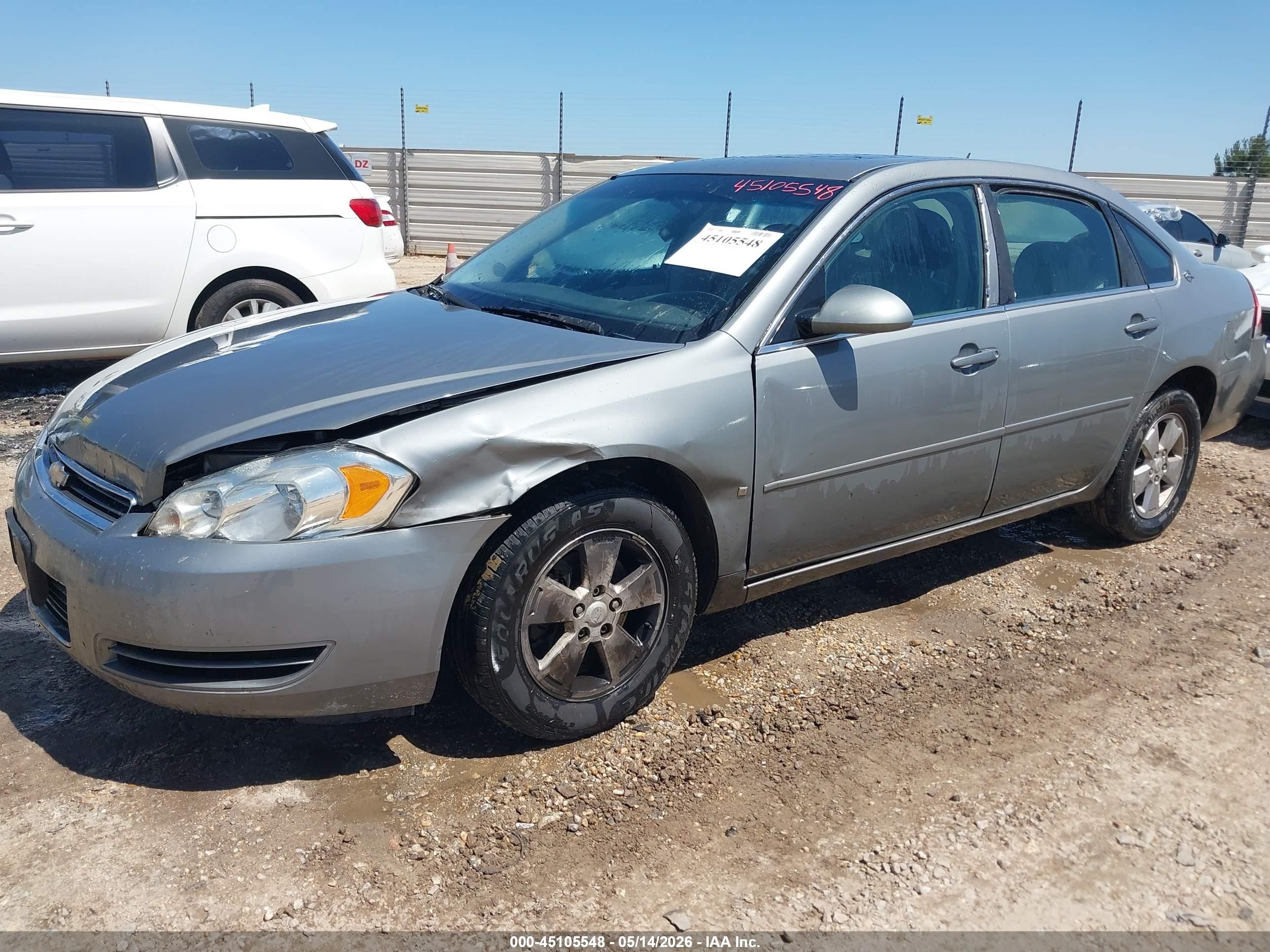 2007 Chevrolet Impala Lt Silver vin: 2G1WT58K779195110