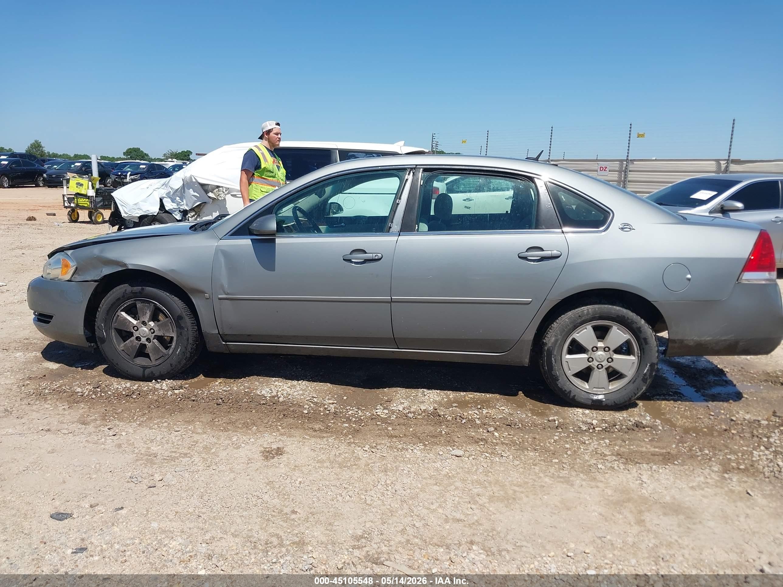 2007 Chevrolet Impala Lt Silver vin: 2G1WT58K779195110