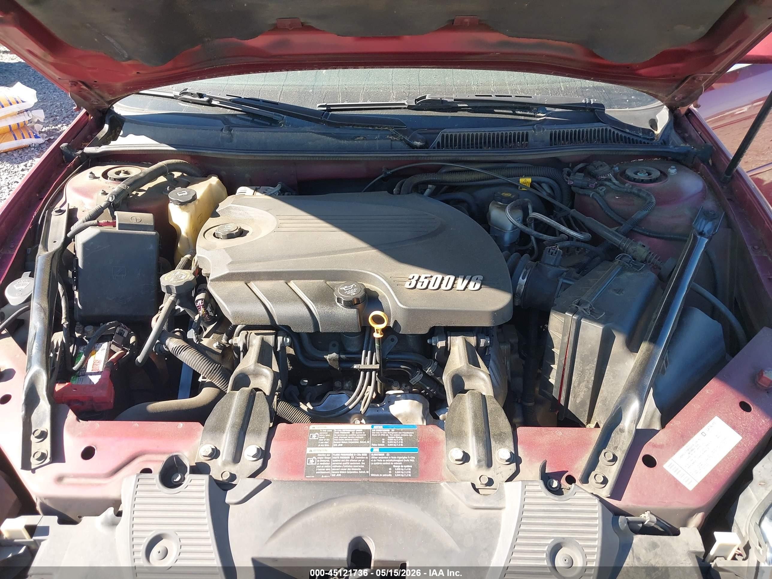 2007 Chevrolet Impala Lt Red vin: 2G1WT58K779257797